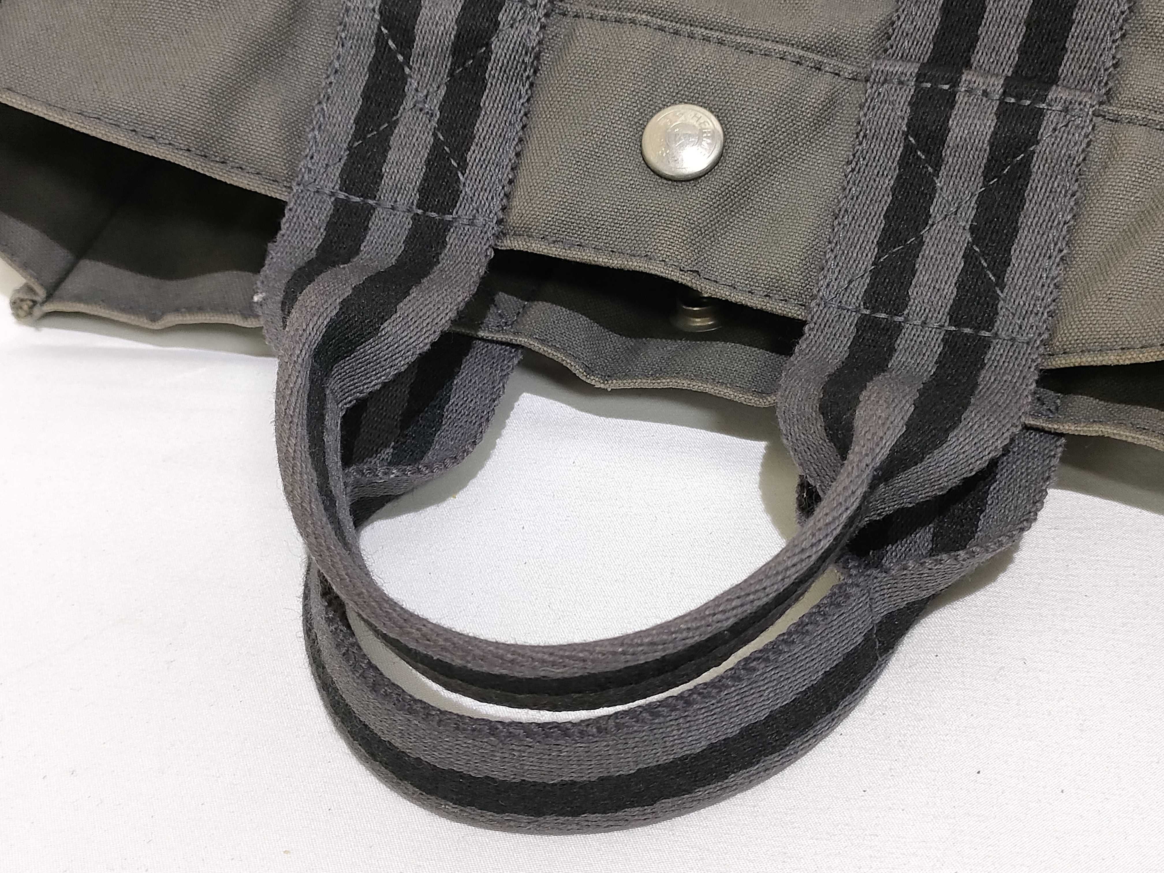 Fourre-Tout Cotton Fourre-Tout PM Tote Bag, Gray, Silver Hardware, Tote Bag — view 3