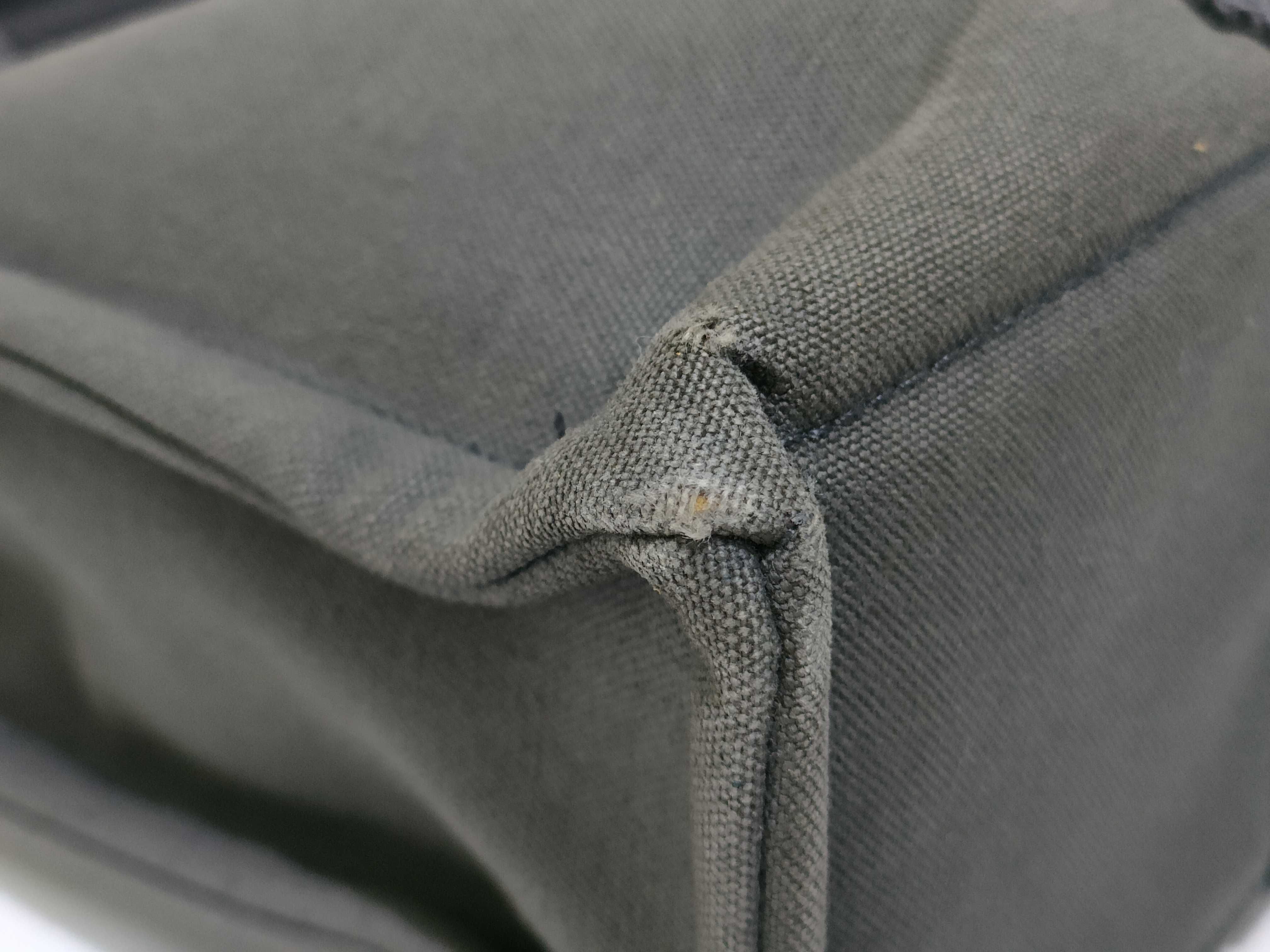 Fourre-Tout Cotton Fourre-Tout PM Tote Bag, Gray, Silver Hardware, Tote Bag — view 6