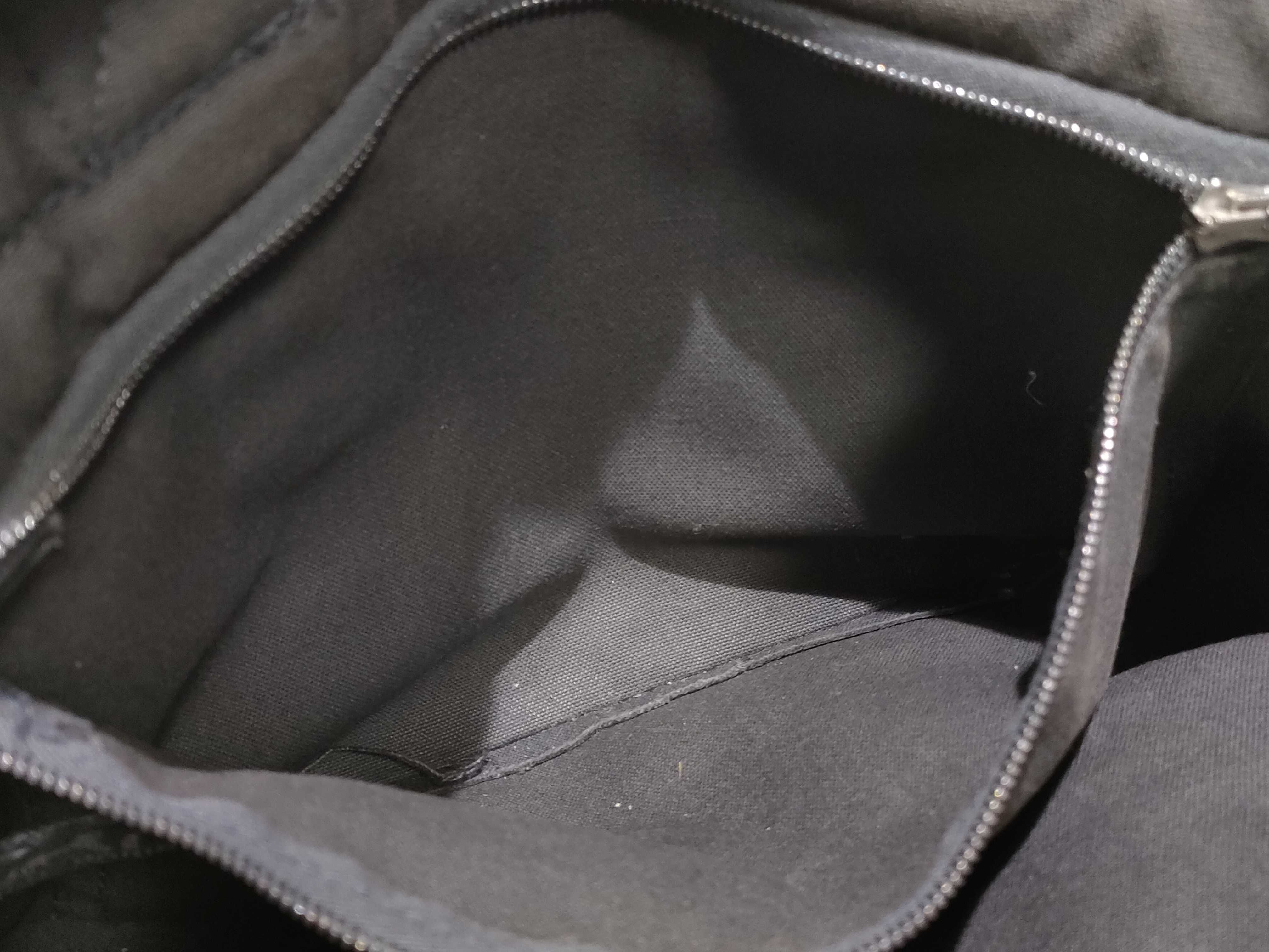 Fourre-Tout Cotton Fourre-Tout PM Tote Bag, Gray, Silver Hardware, Tote Bag — view 9