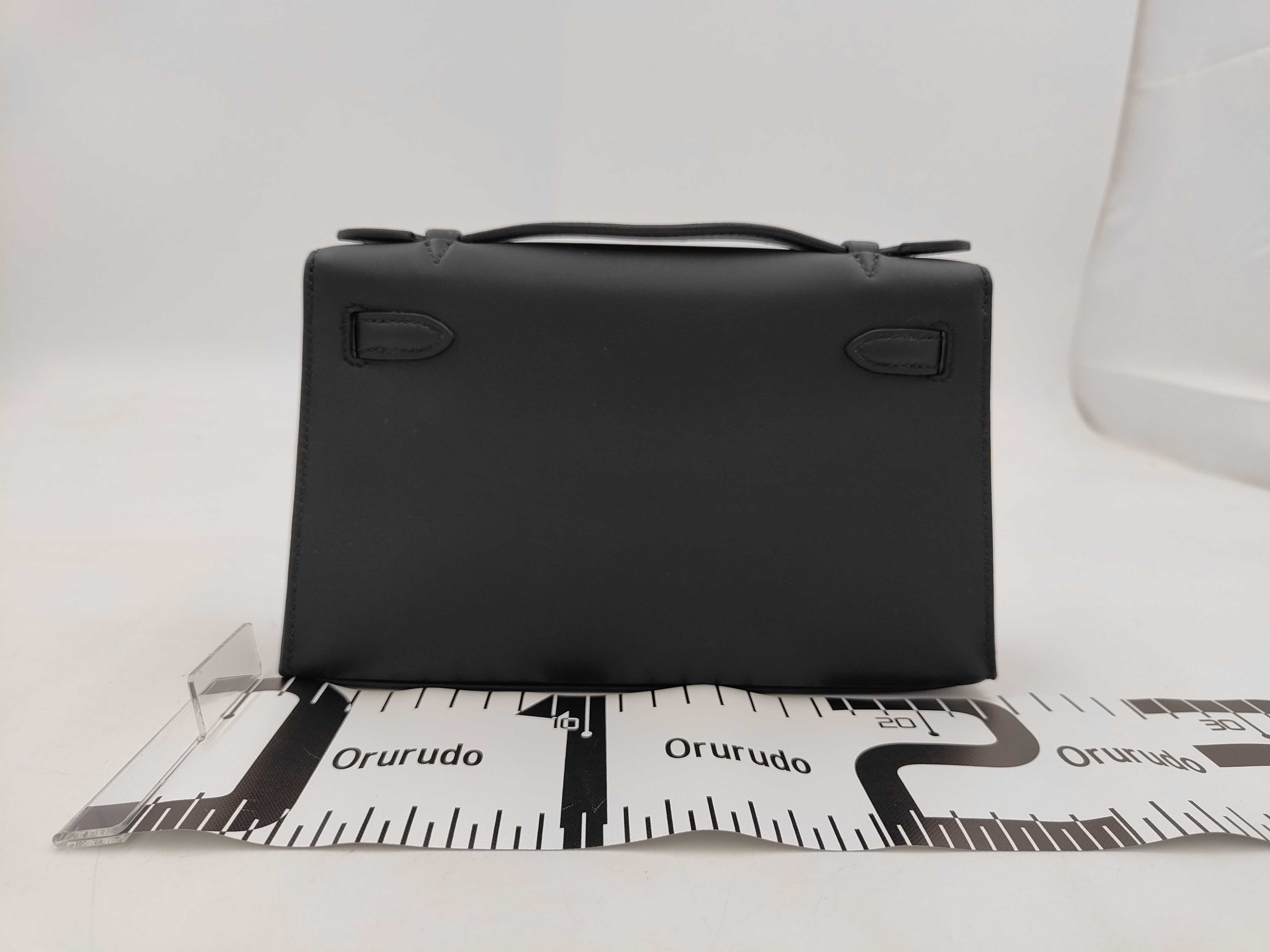 Pochette Kelly, G stamp, 2026 model, Swift leather, black, with dust bag, handbag. — view 2