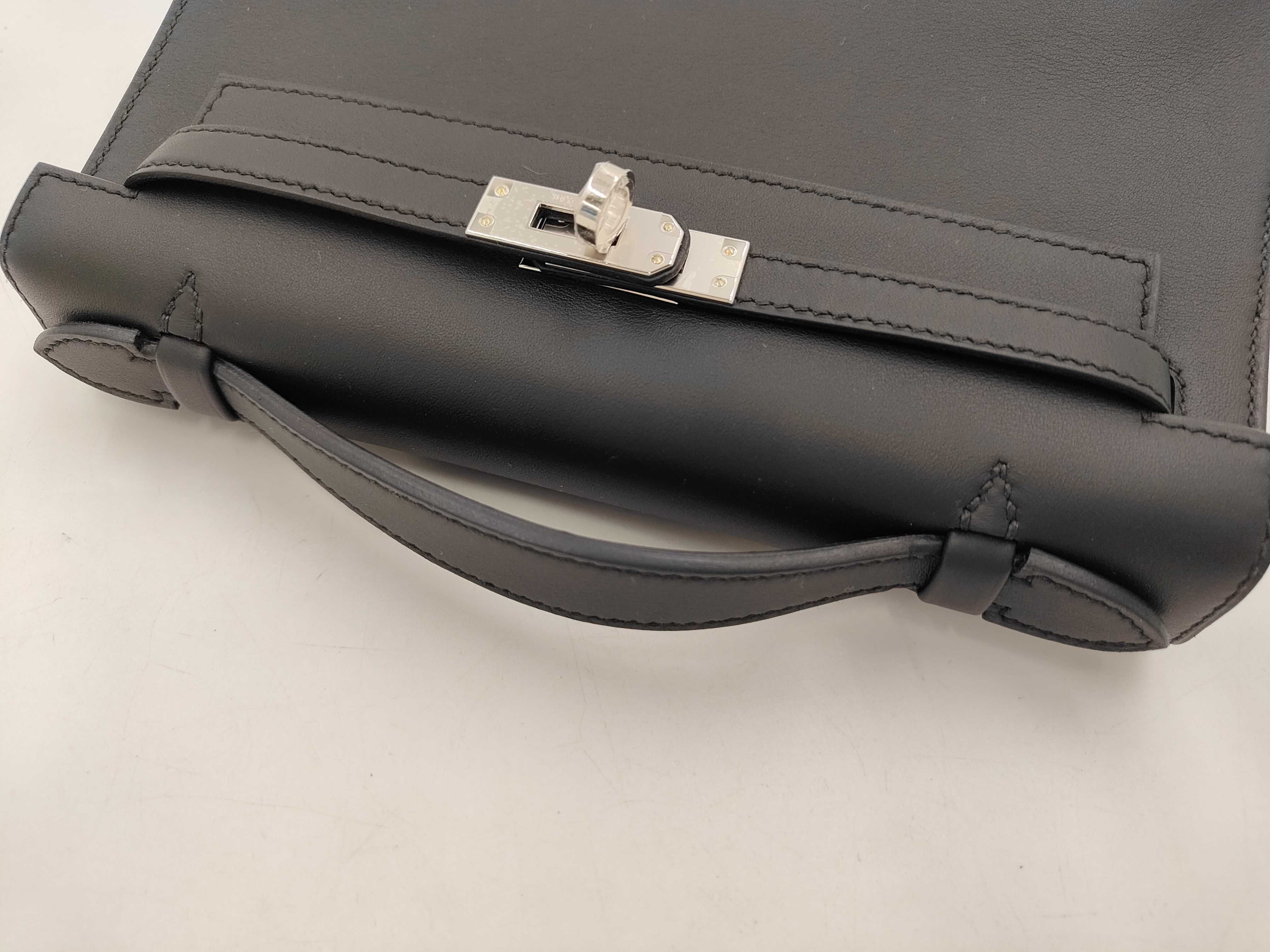 Pochette Kelly, G stamp, 2026 model, Swift leather, black, with dust bag, handbag. — view 6