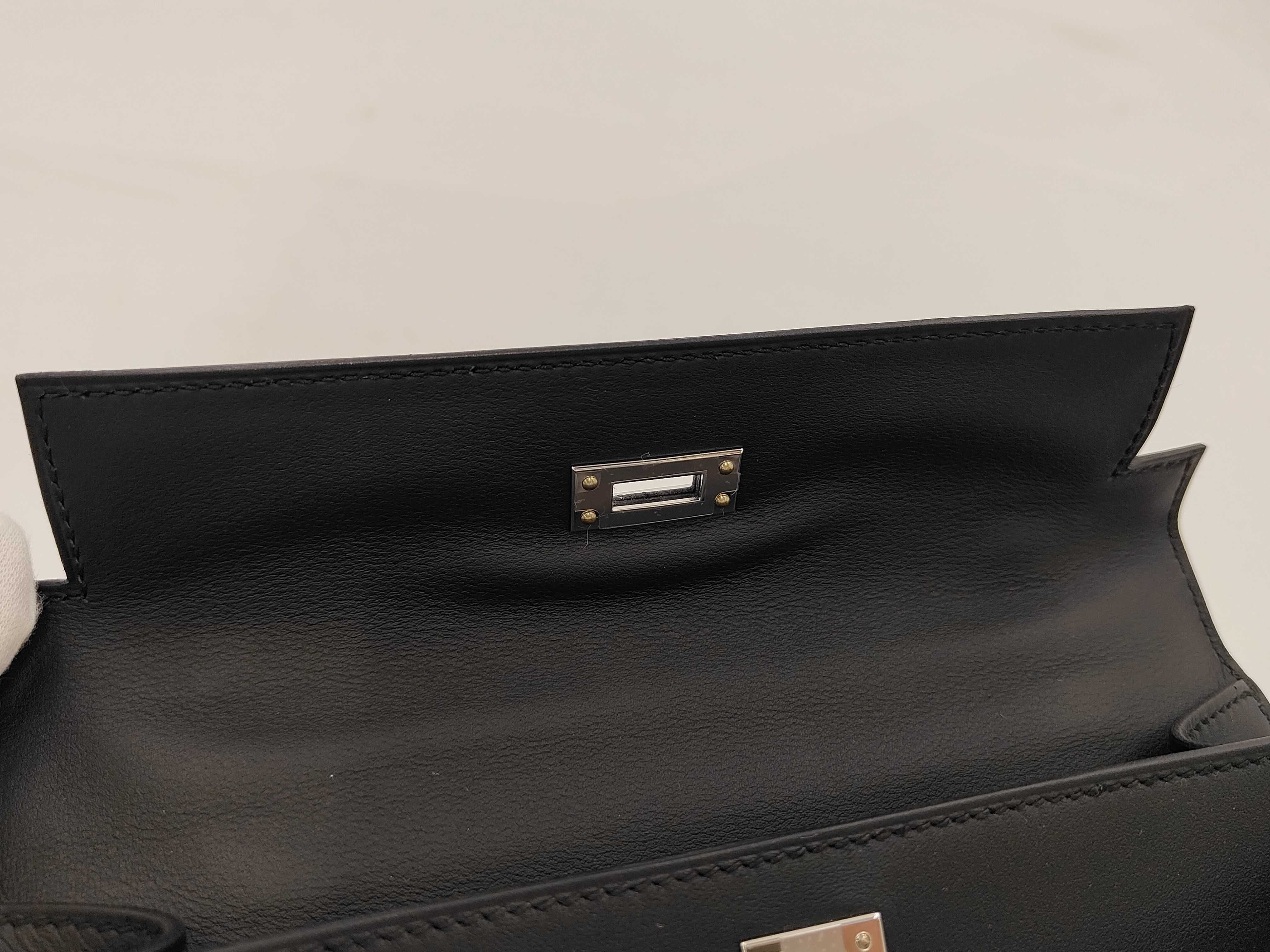 Pochette Kelly, G stamp, 2026 model, Swift leather, black, with dust bag, handbag. — view 9