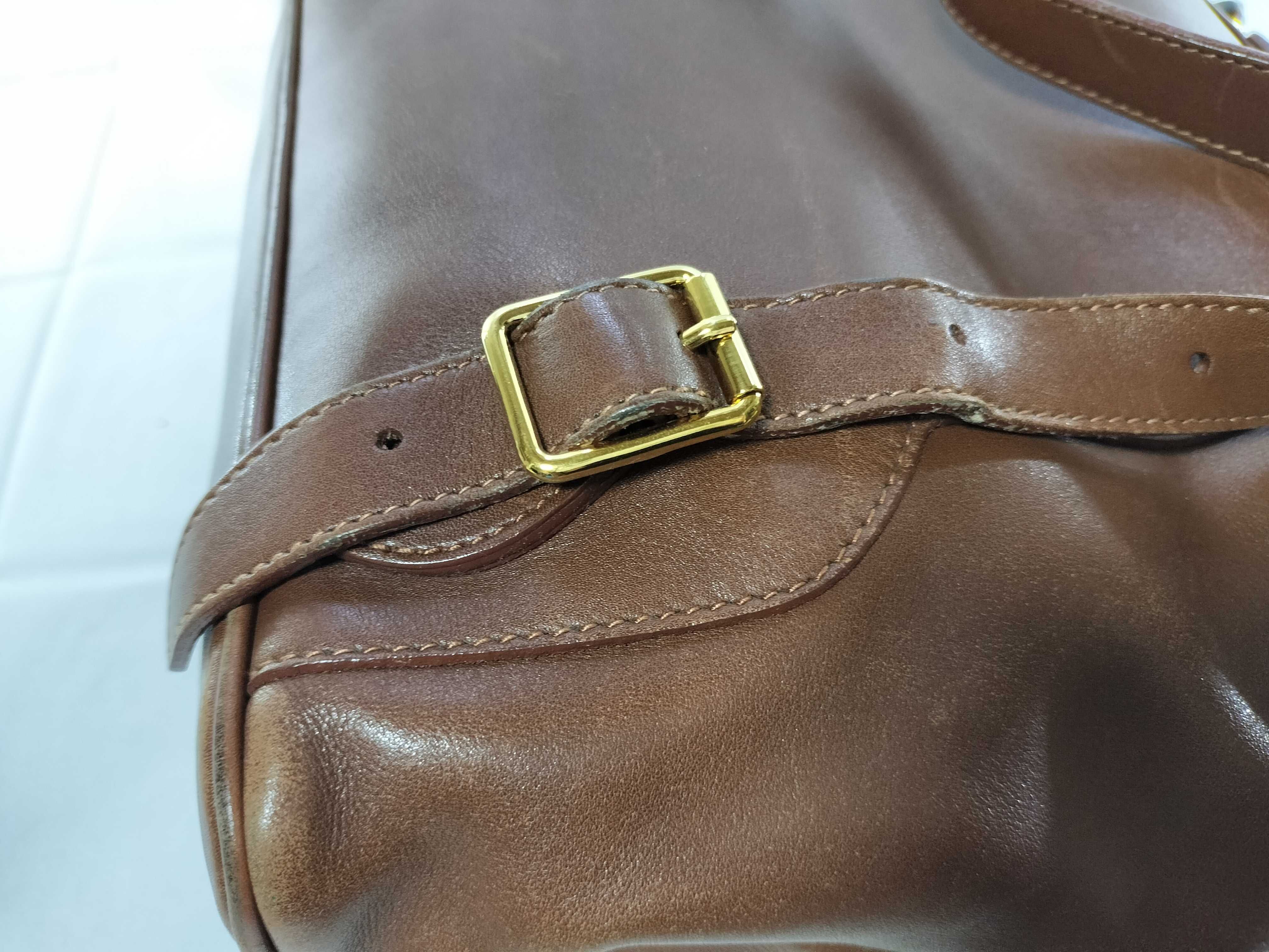 Bamboo 003-2058-0016 Leather Bamboo Backpack Brown Gold Hardware Backpack — view 6