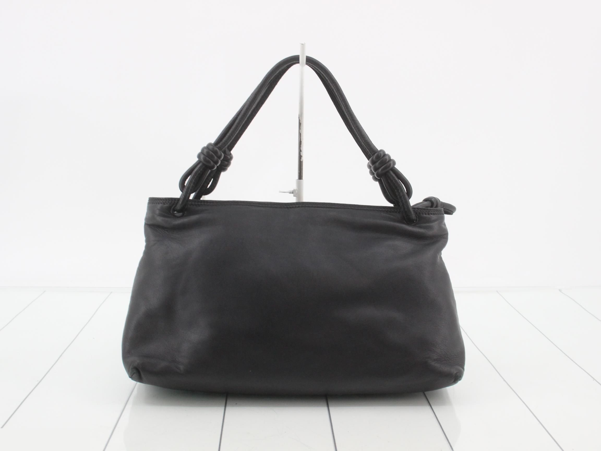 Anagram handbag leather black — view 2