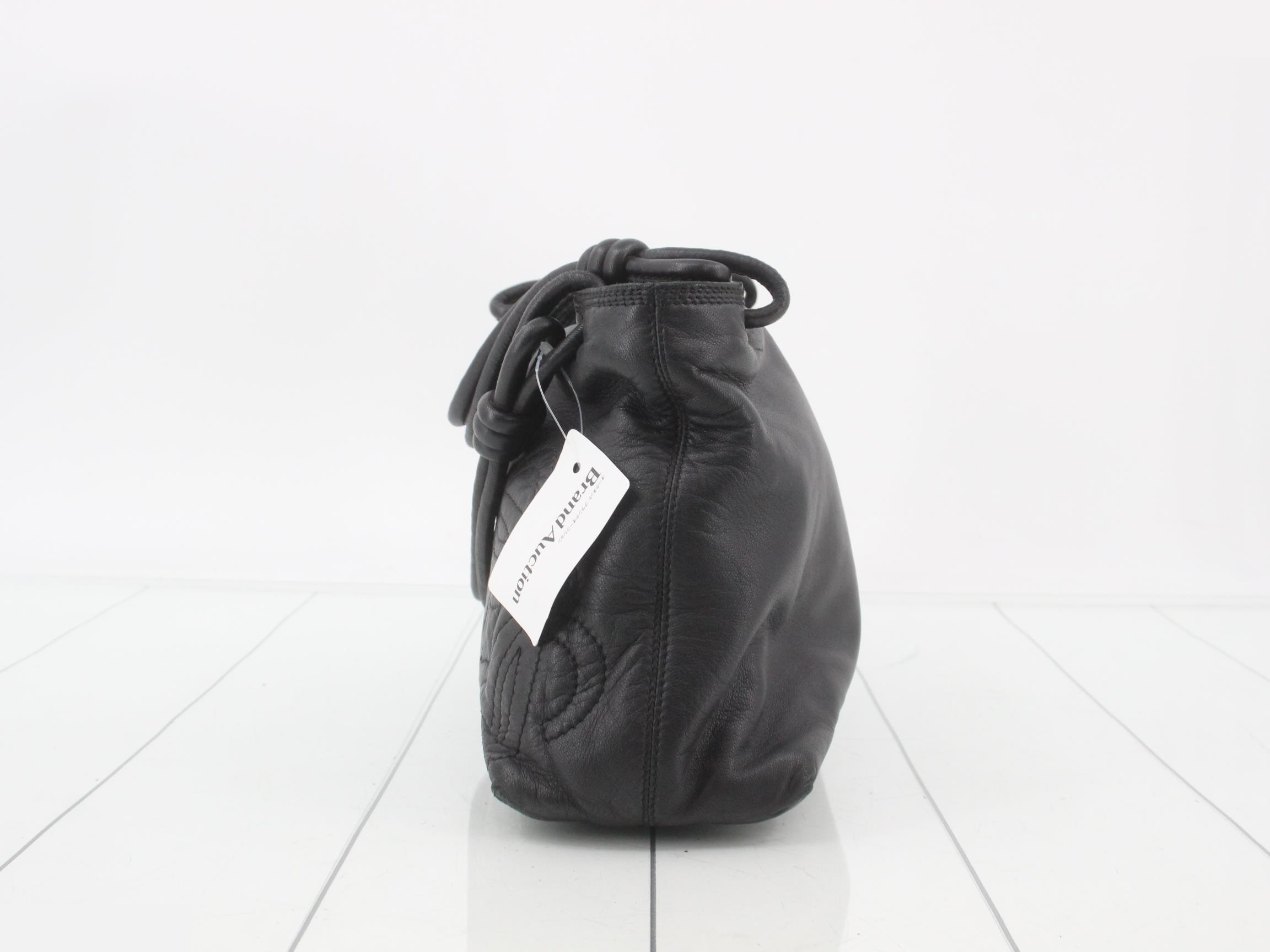 Anagram handbag leather black — view 3