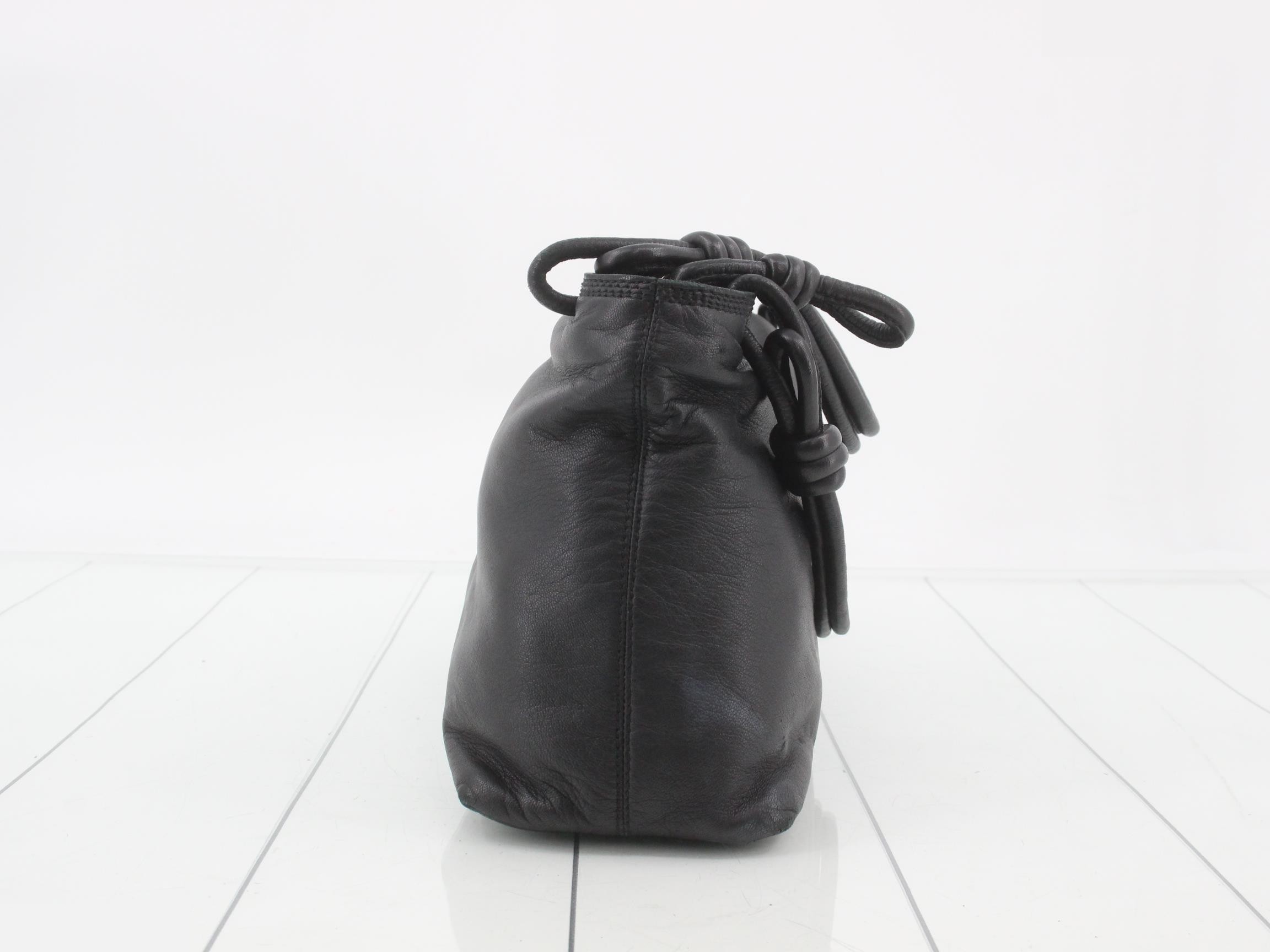 Anagram handbag leather black — view 4