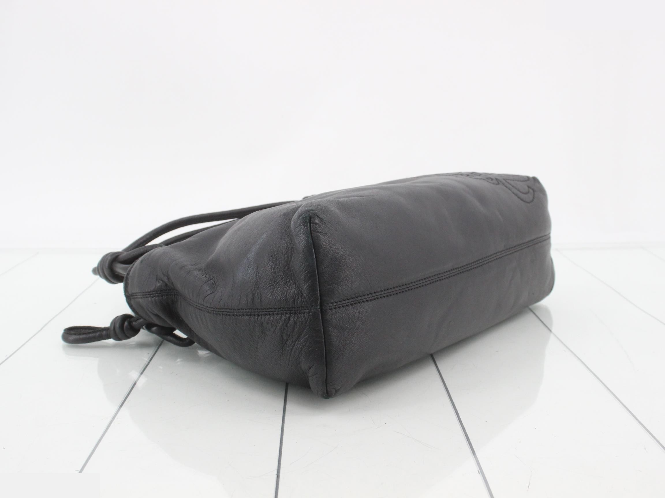 Anagram handbag leather black — view 5