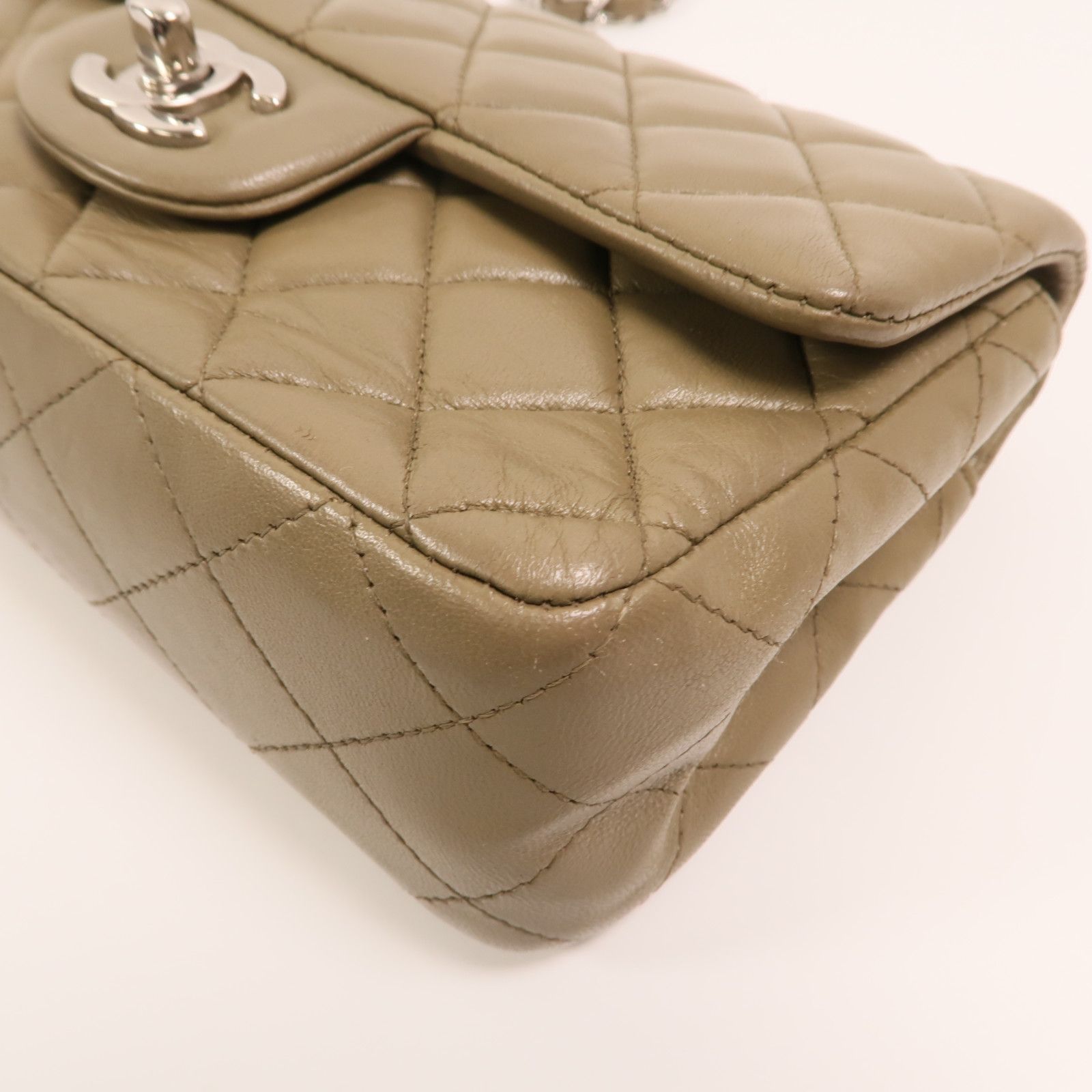 Mini Rectangle Classic Quilted Shoulder Bag — view 12