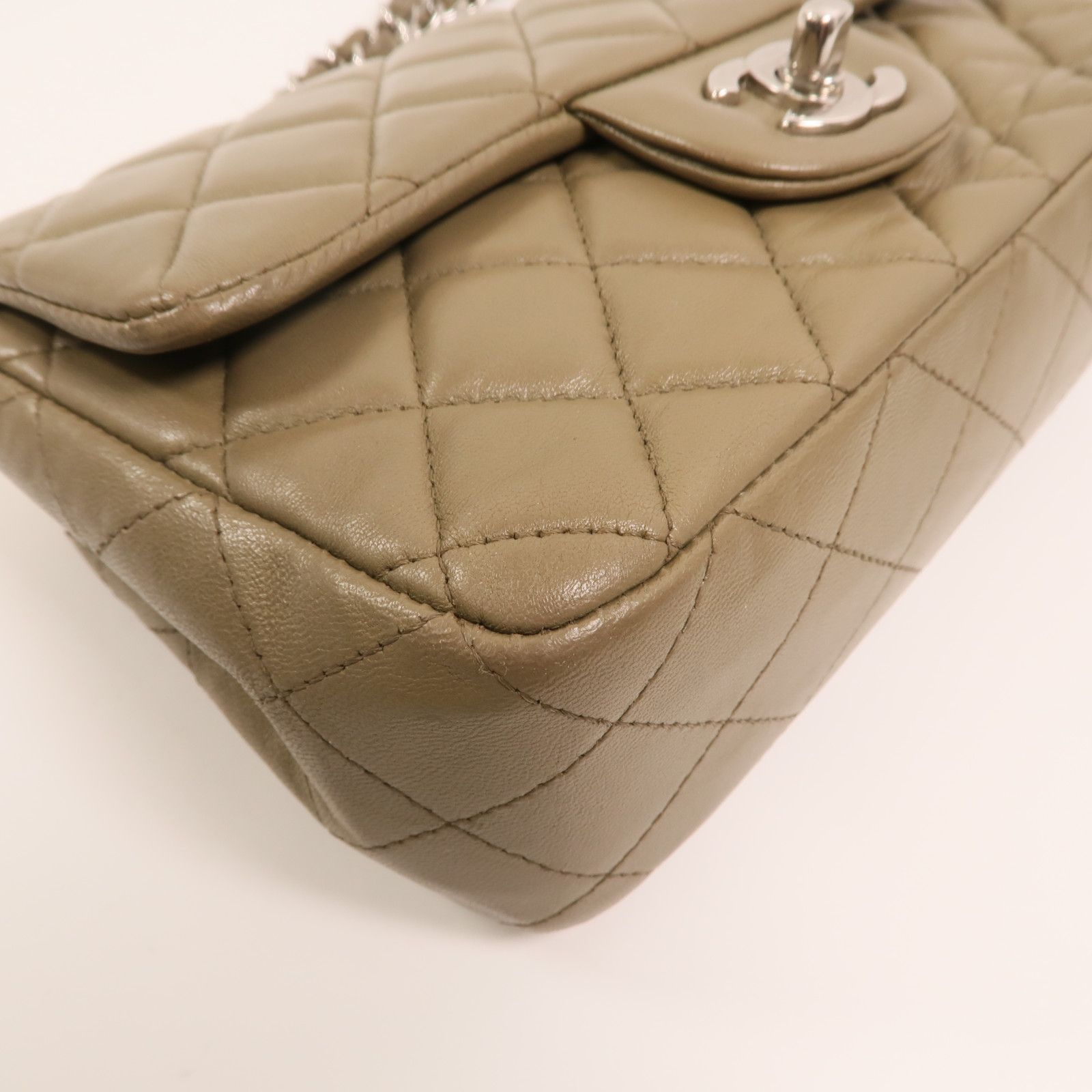 Mini Rectangle Classic Quilted Shoulder Bag — view 13