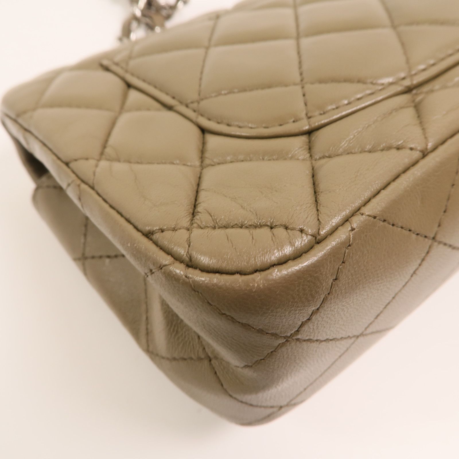 Mini Rectangle Classic Quilted Shoulder Bag — view 15