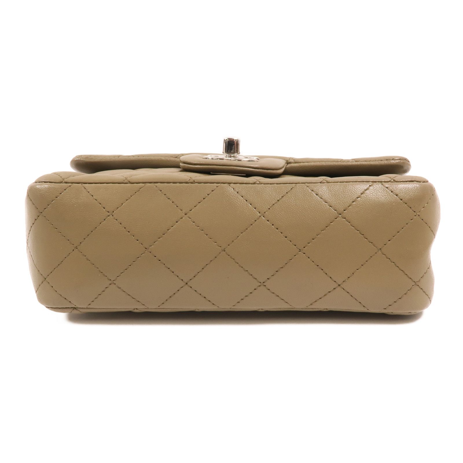 Mini Rectangle Classic Quilted Shoulder Bag — view 4