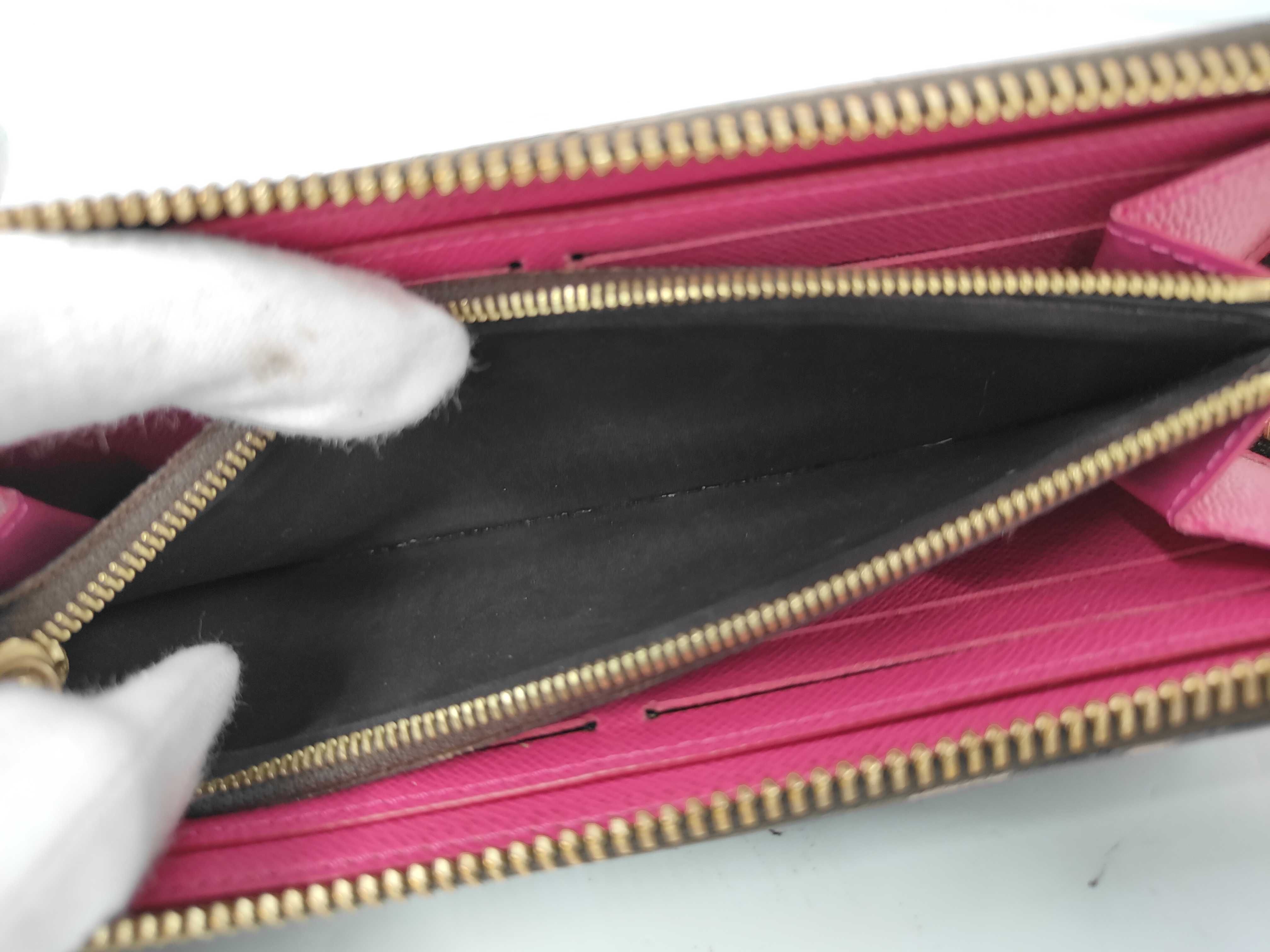 Monogram Portefeuille Clemence M64201 Hot Pink Round Zip Wallet — view 7