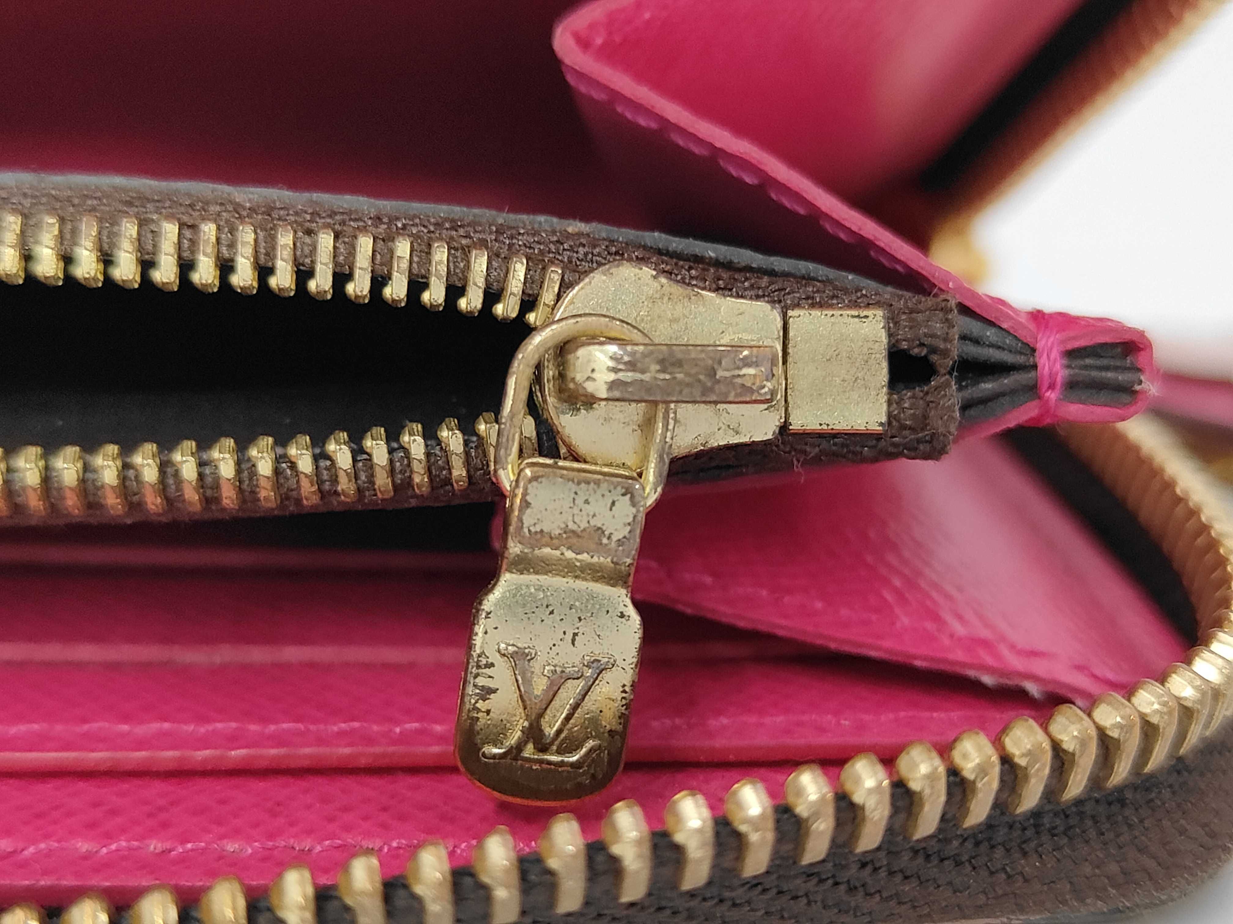 Monogram Portefeuille Clemence M64201 Hot Pink Round Zip Wallet — view 9