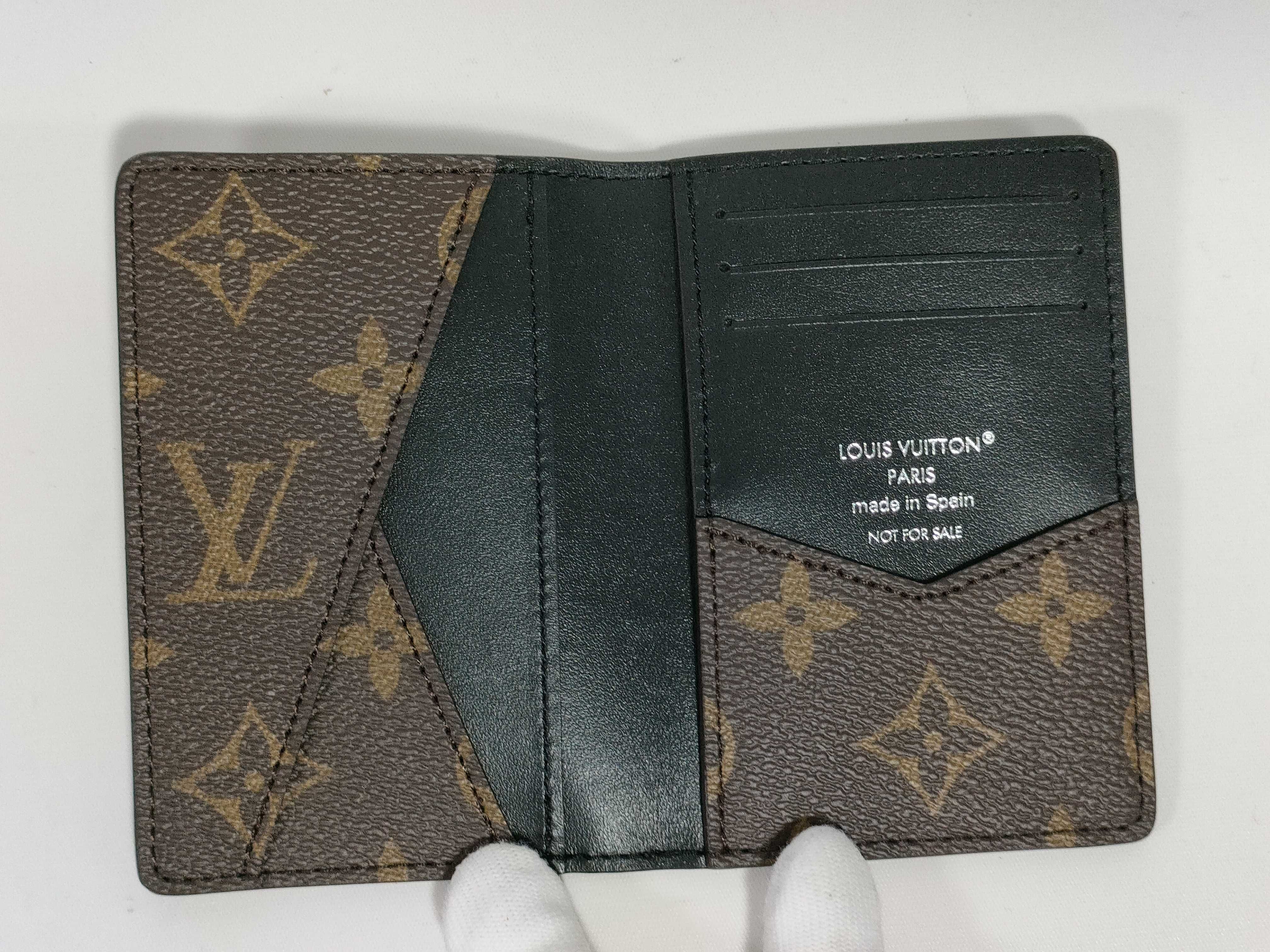 Monogram Macassar Organizer de Poche NOT FOR SALE (Engraved) Card Case — view 8