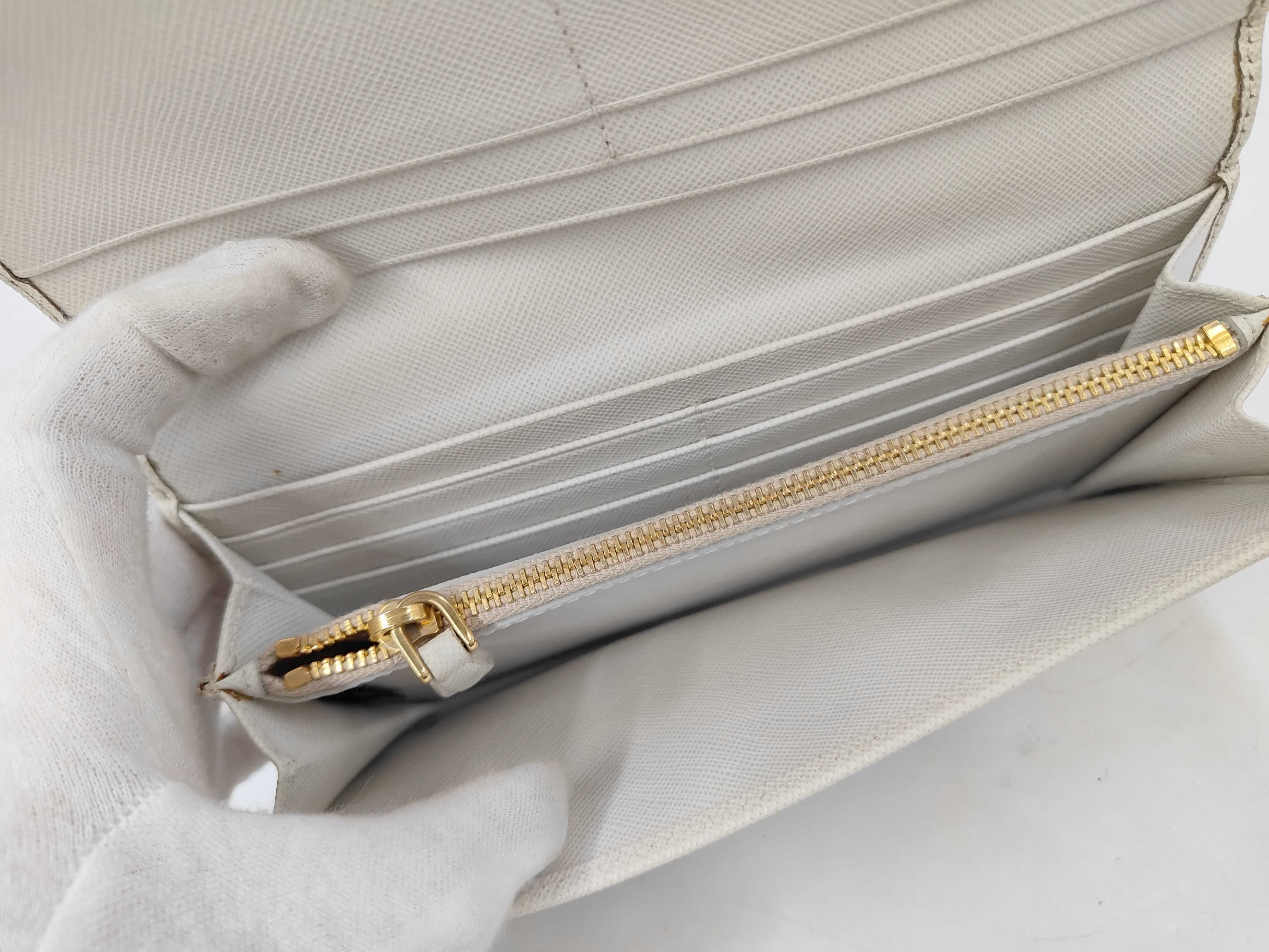 Saffiano Leather Long Wallet — view 7