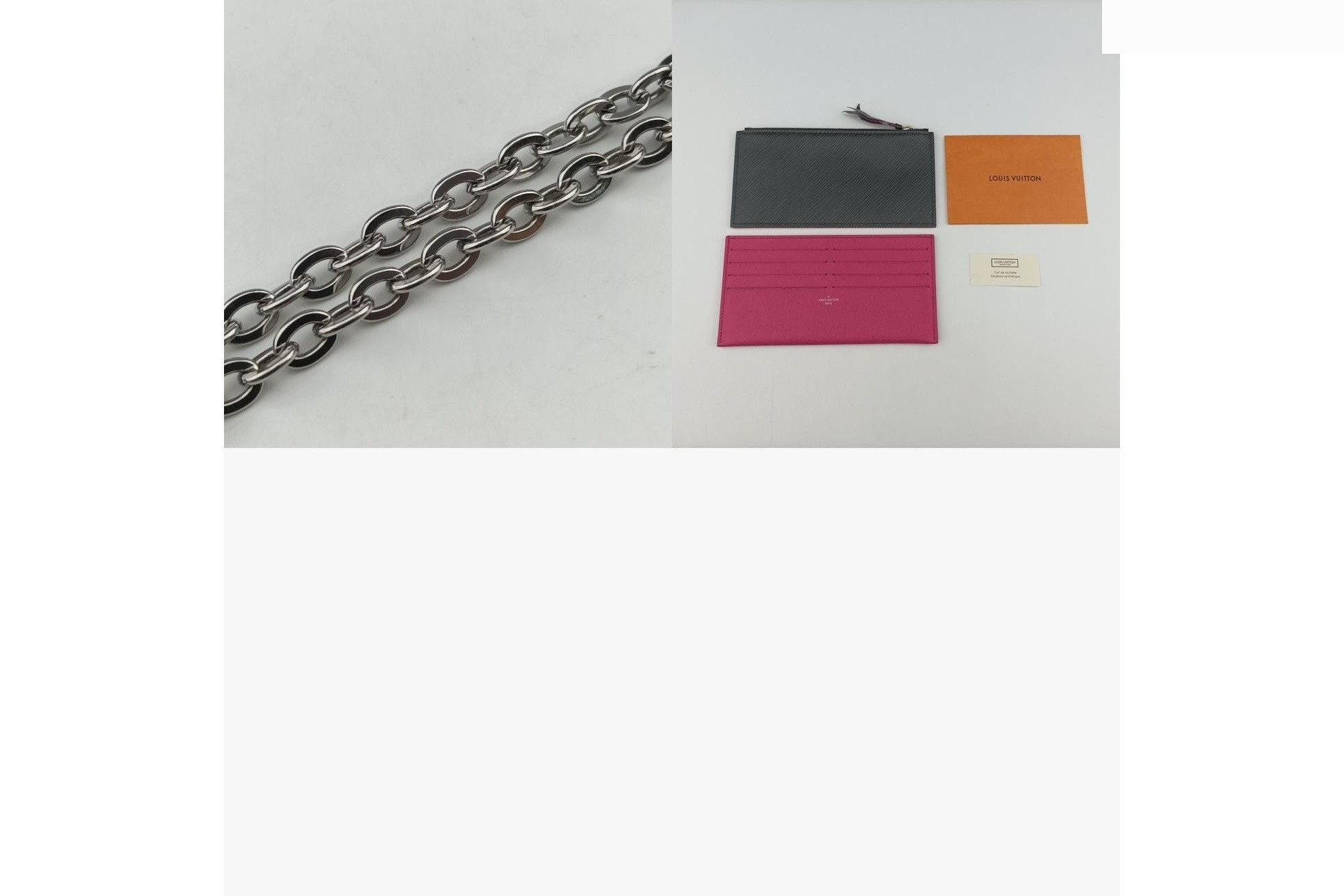 Pochette Felice Epi Noir x Pink — view 11