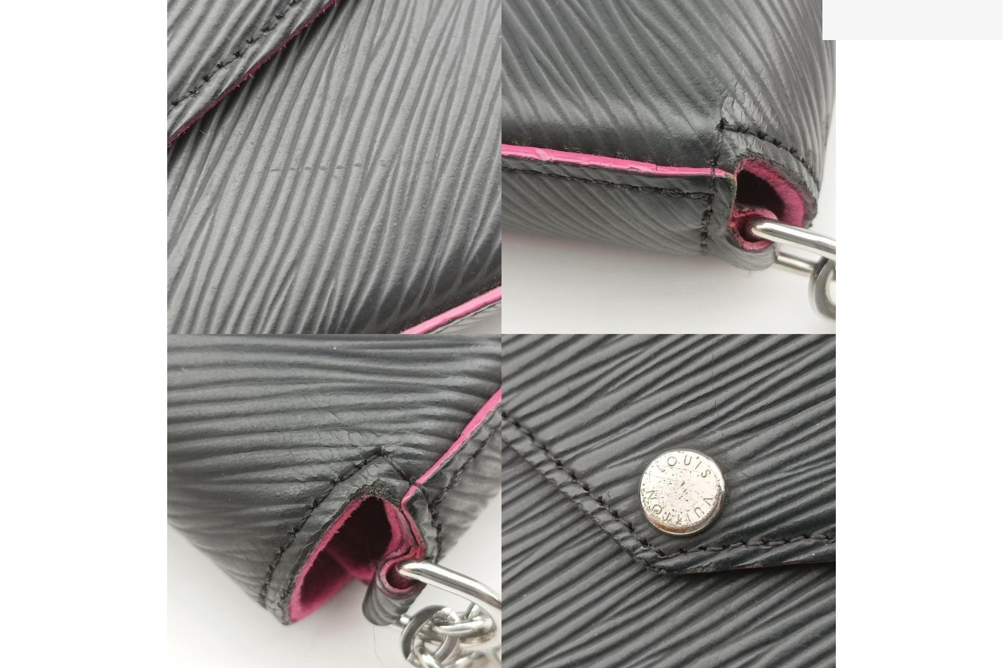 Pochette Felice Epi Noir x Pink — view 10