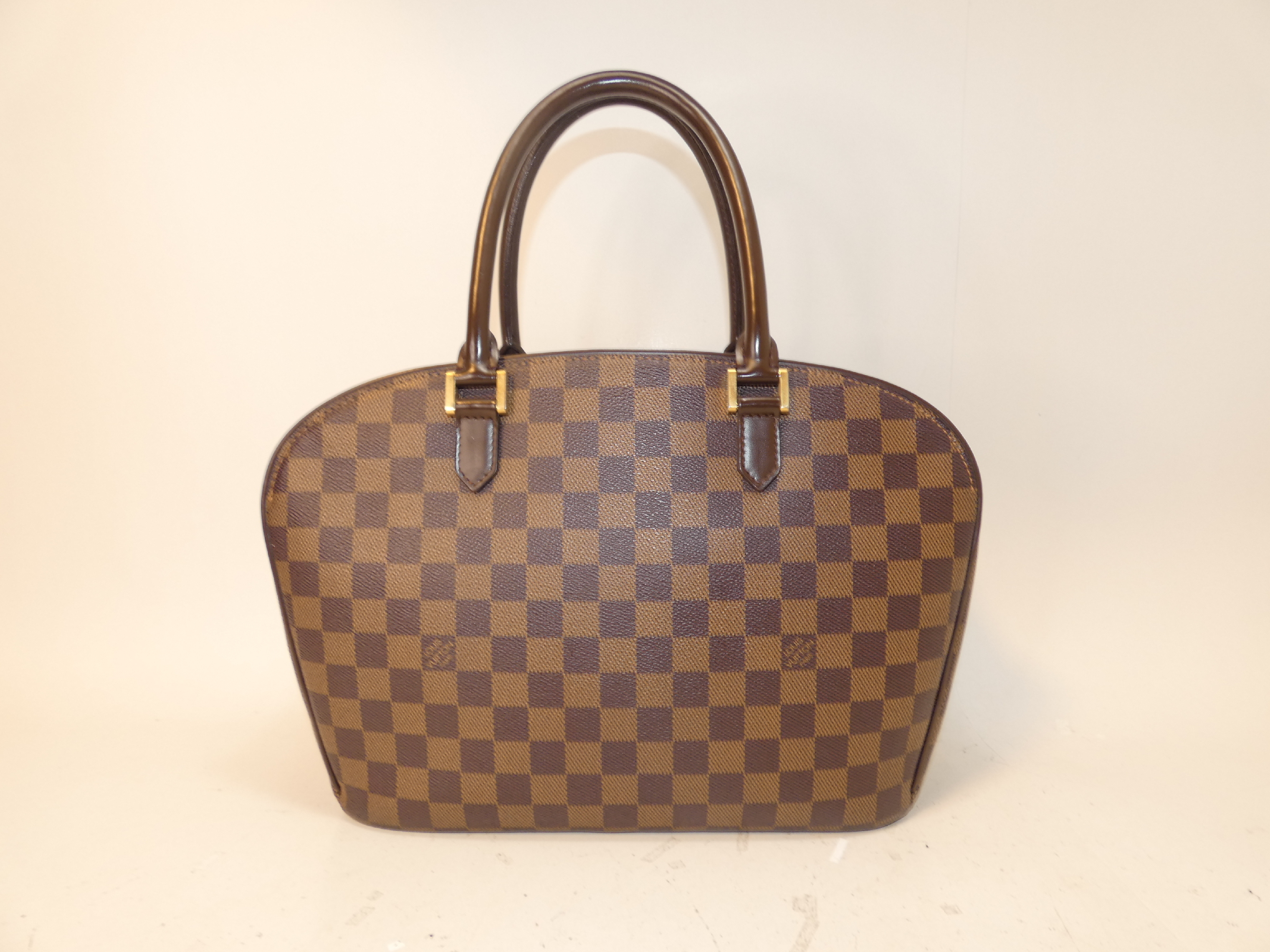 Saria Horizontal Damier Boston Handbag — view 2