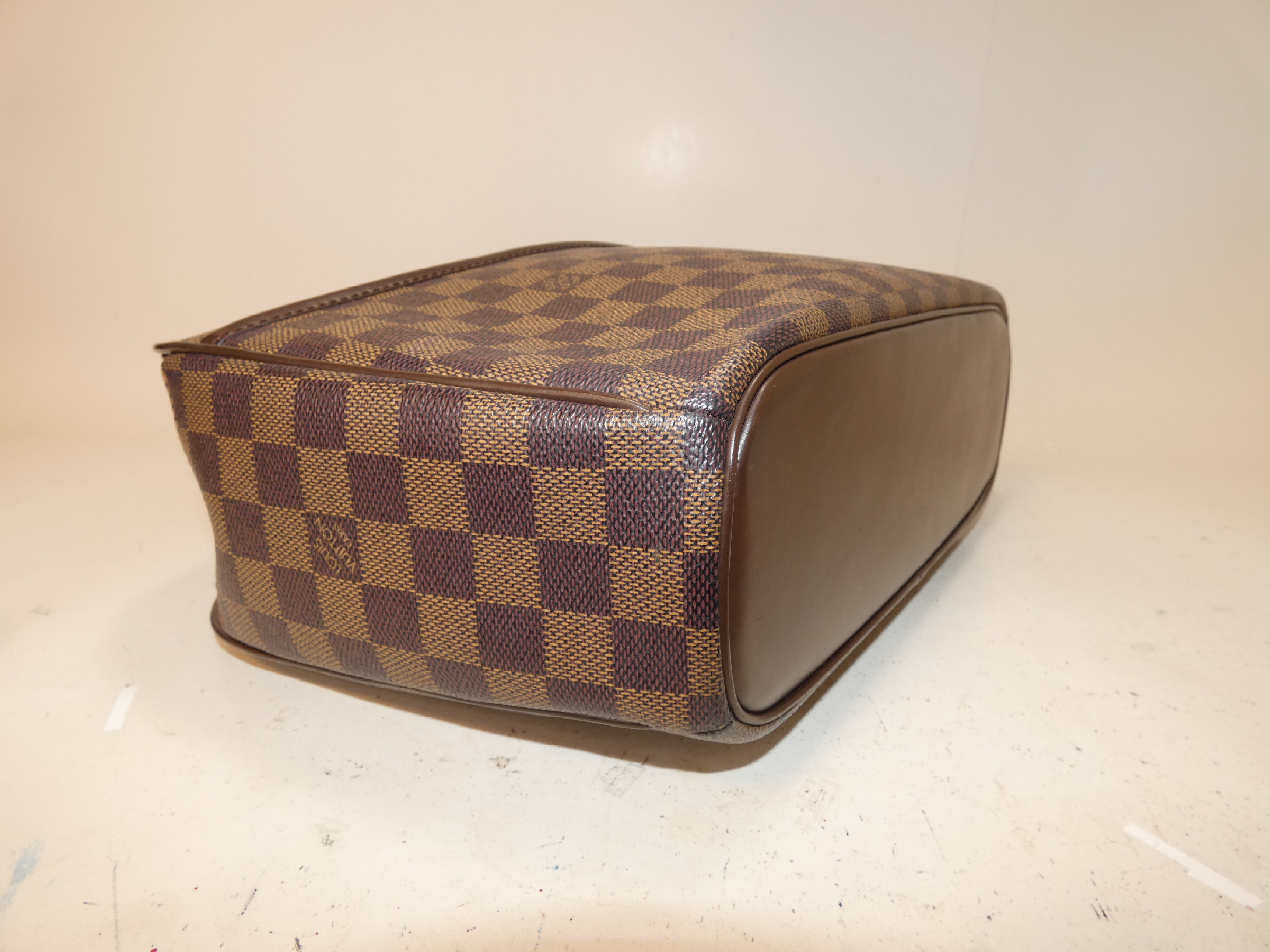 Saria Horizontal Damier Boston Handbag — view 7