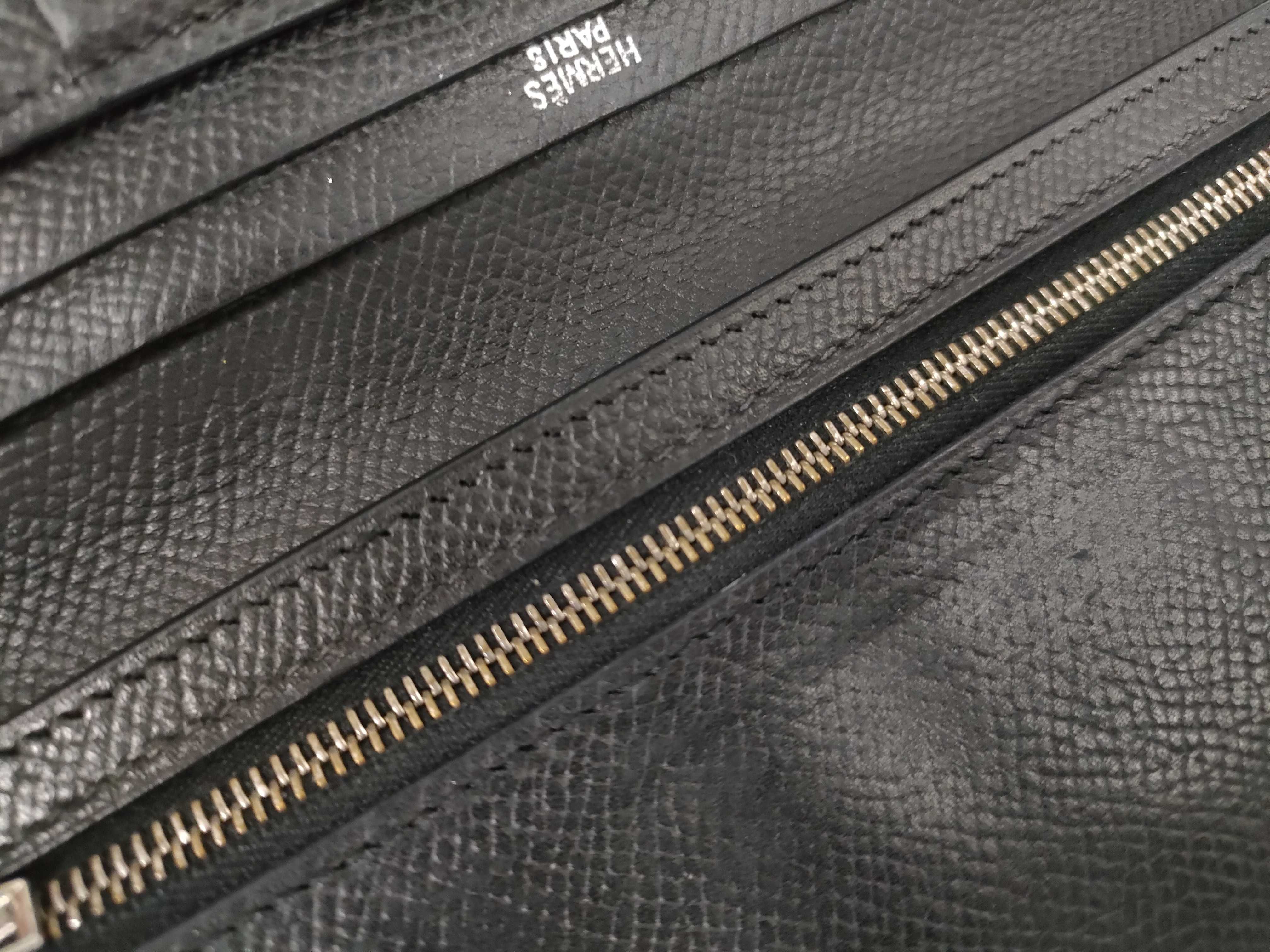 Bearn Hermes Bearn Classic Stamped K Wallet — view 8