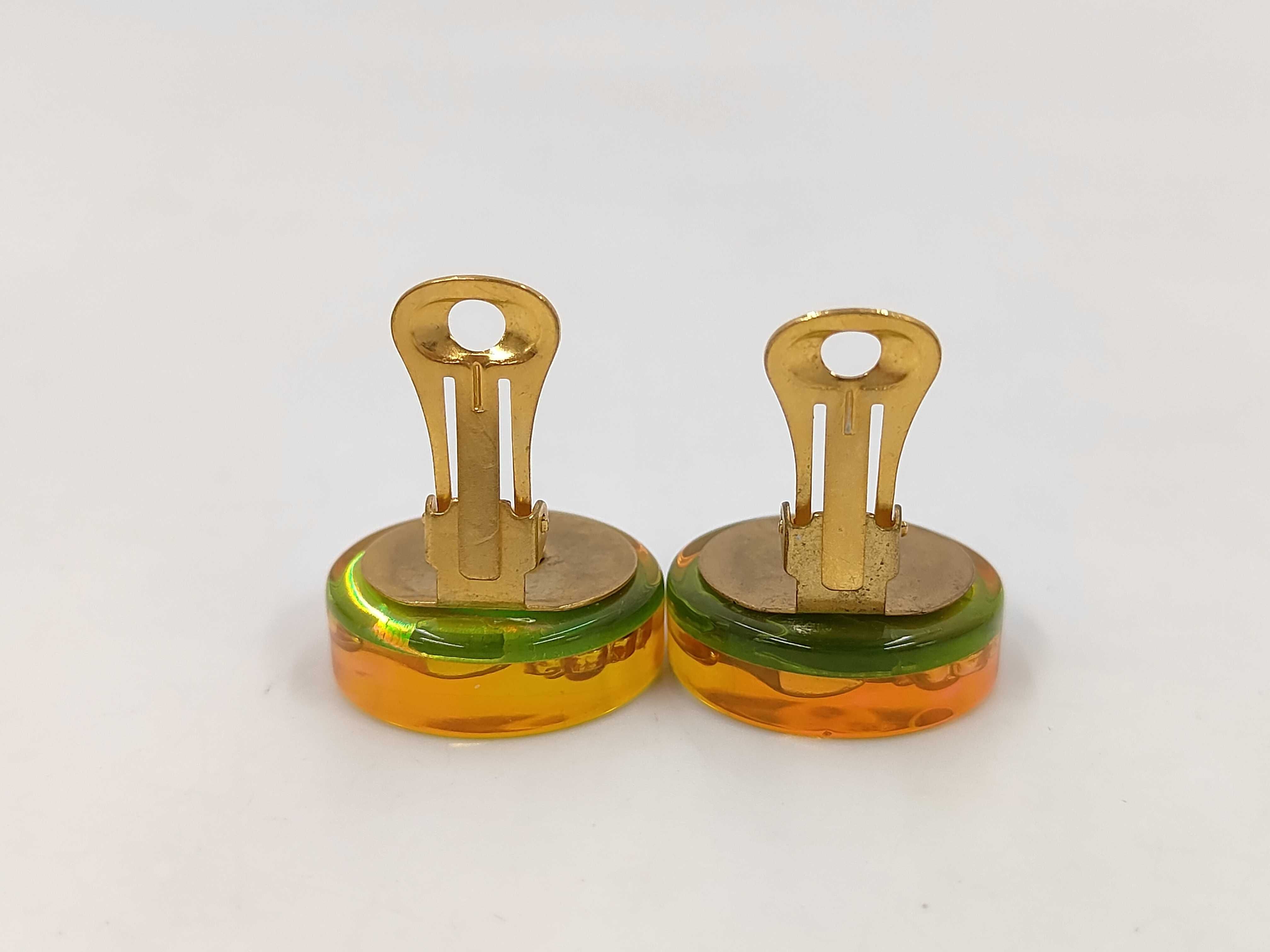 97P Cocomark Camellia Pumps Aurora Resin GP Earrings — view 4