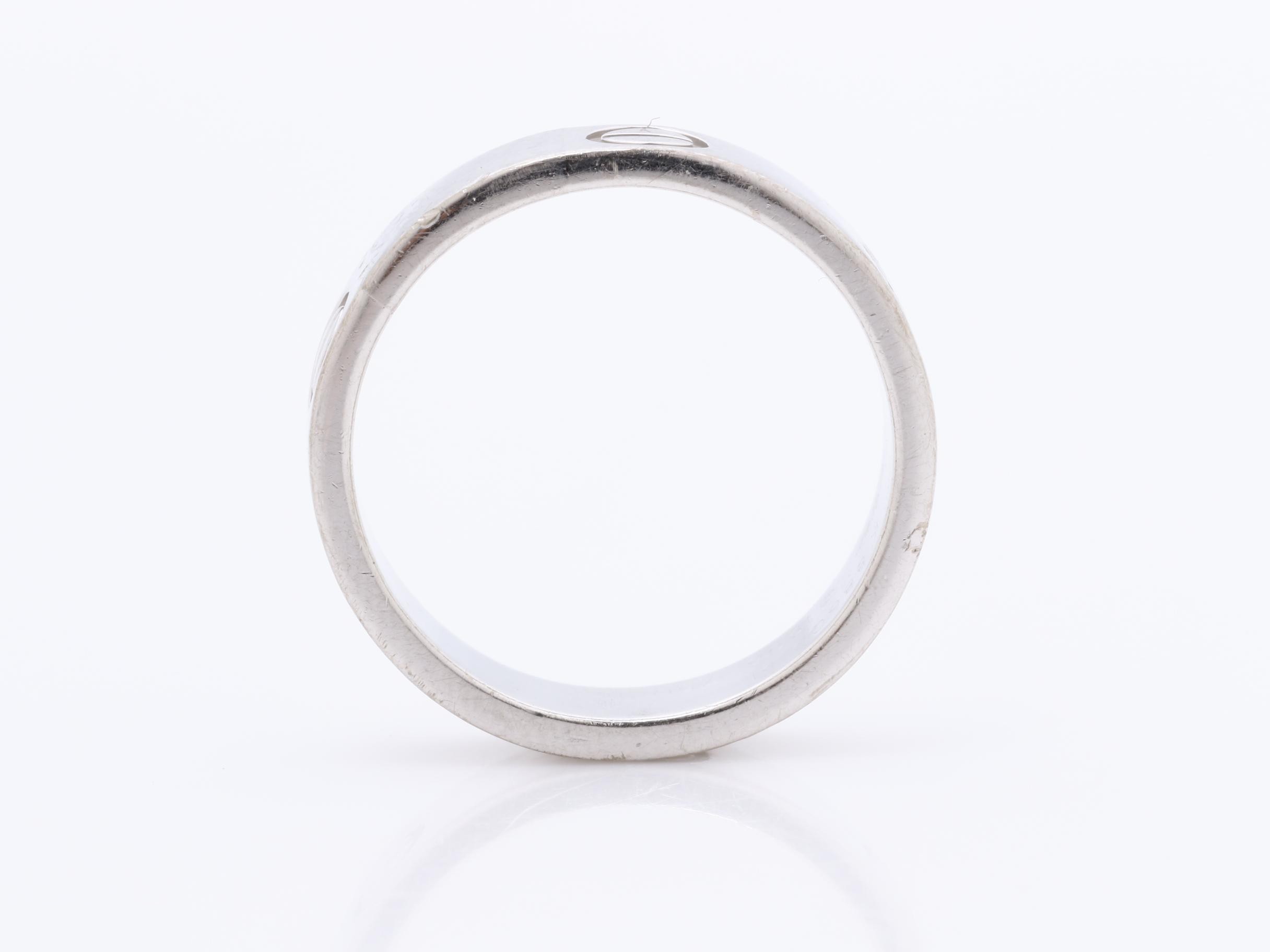 750WG Love Ring, Size #51 (actual size #14), 7.0g, Love Series — view 5