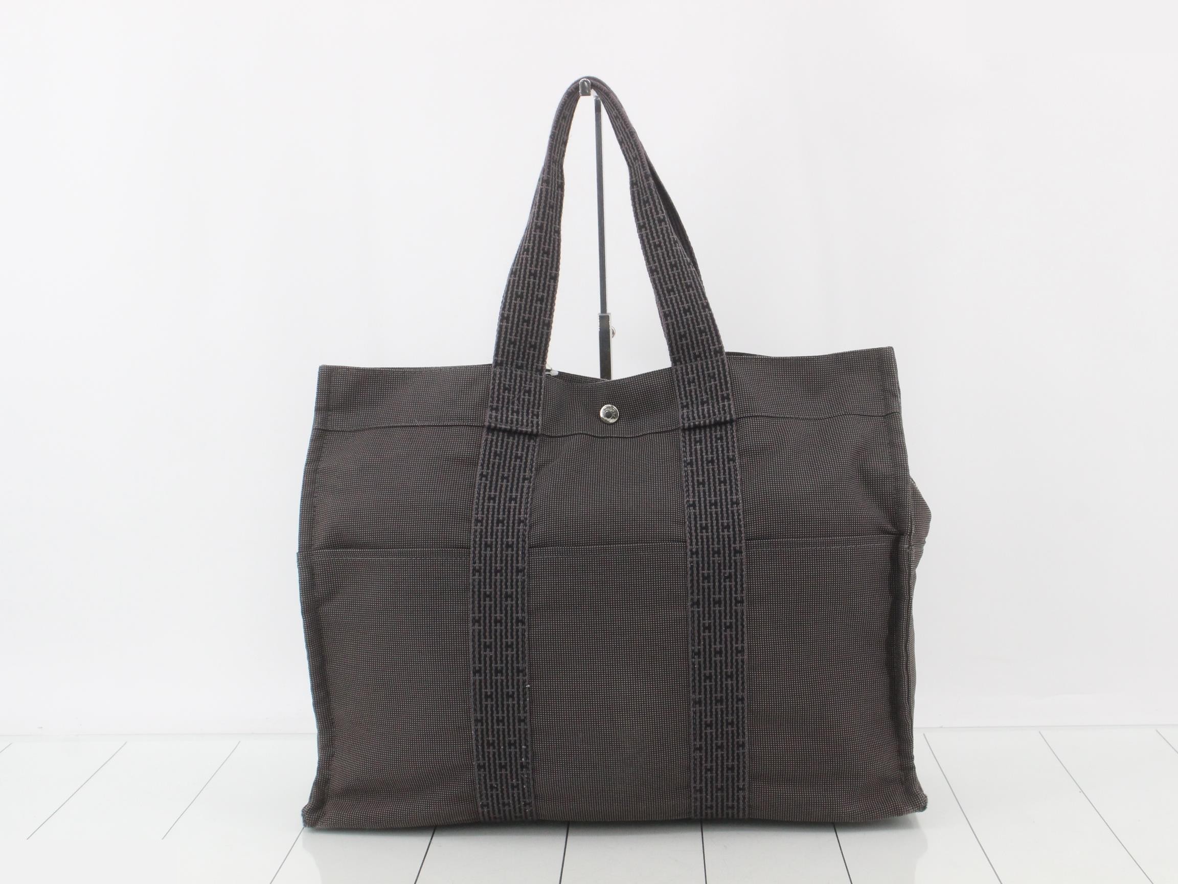 Aleline GM Tote Bag, Canvas, Gray, Silver Hardware — view 2