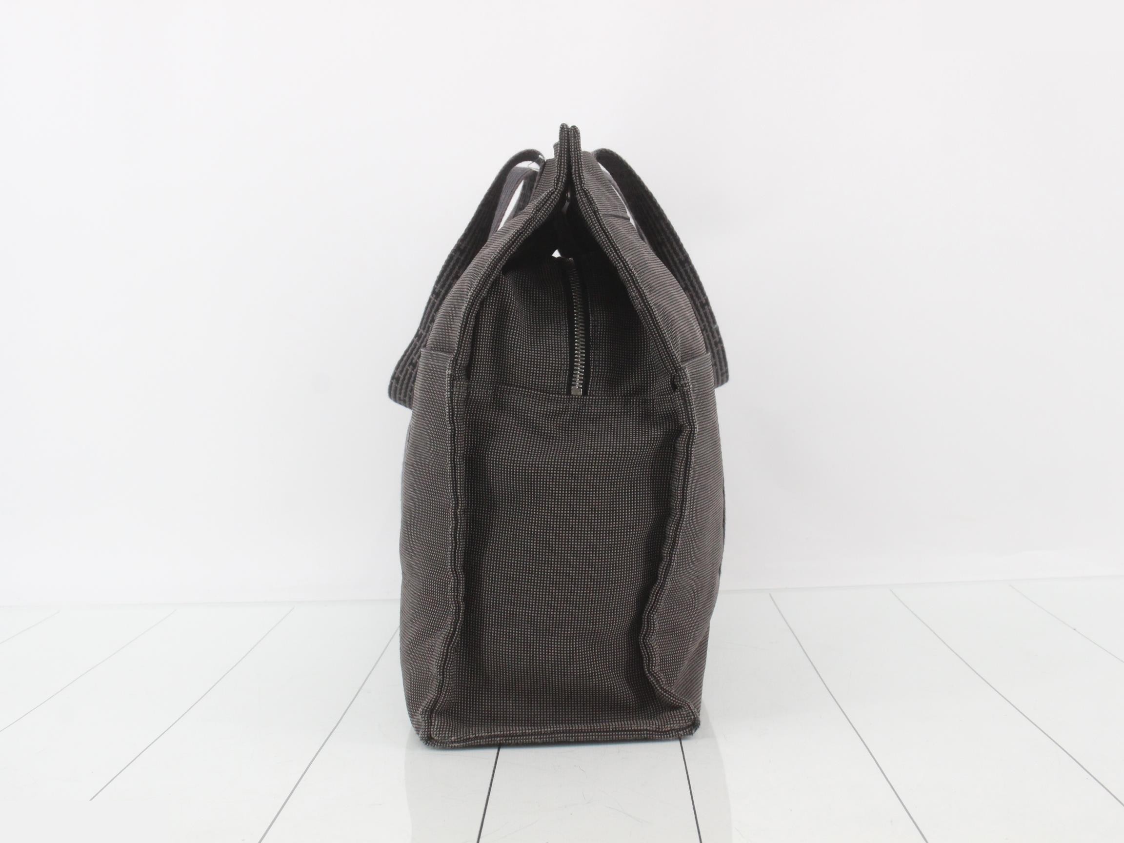 Aleline GM Tote Bag, Canvas, Gray, Silver Hardware — view 3