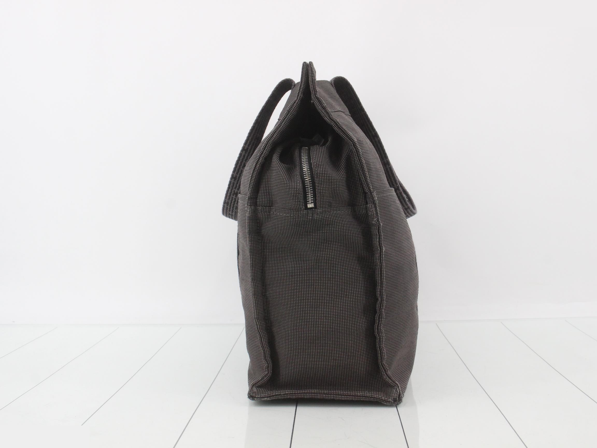 Aleline GM Tote Bag, Canvas, Gray, Silver Hardware — view 4