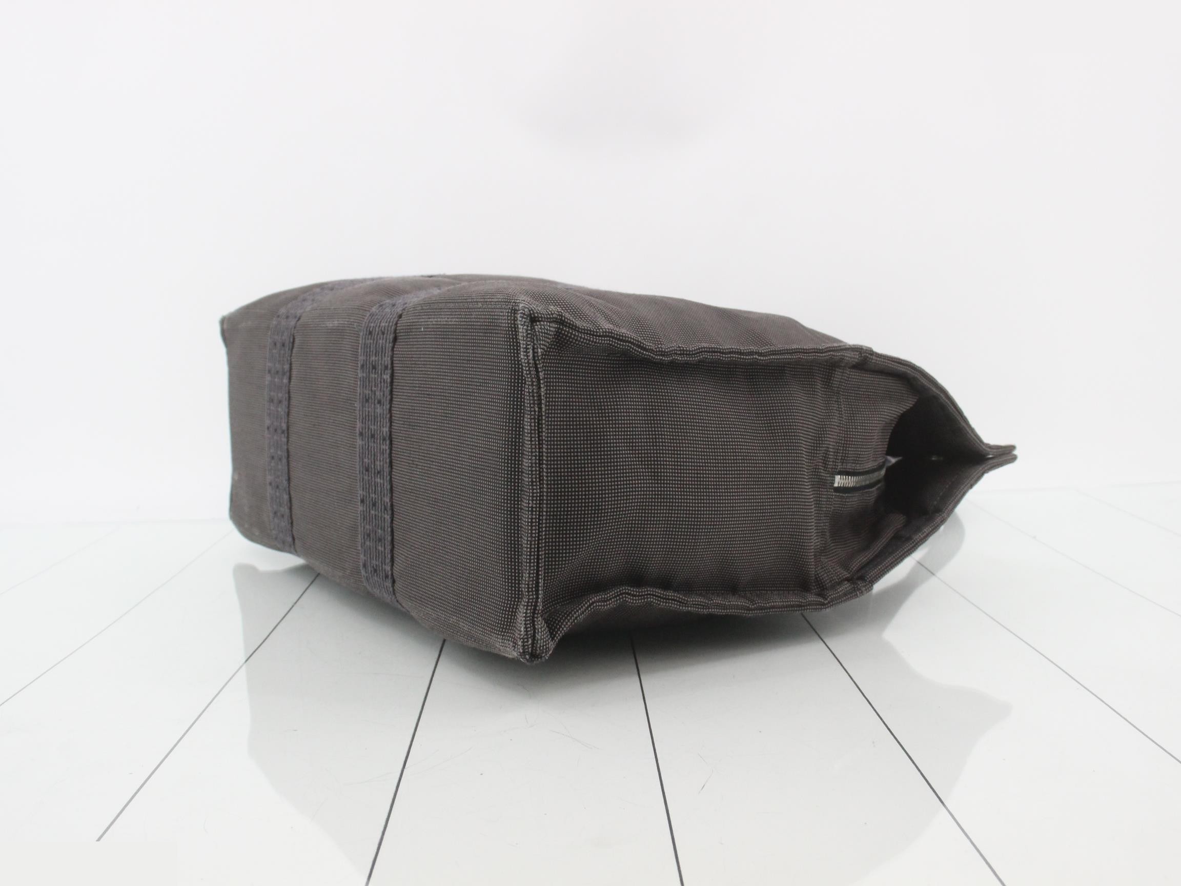 Aleline GM Tote Bag, Canvas, Gray, Silver Hardware — view 6