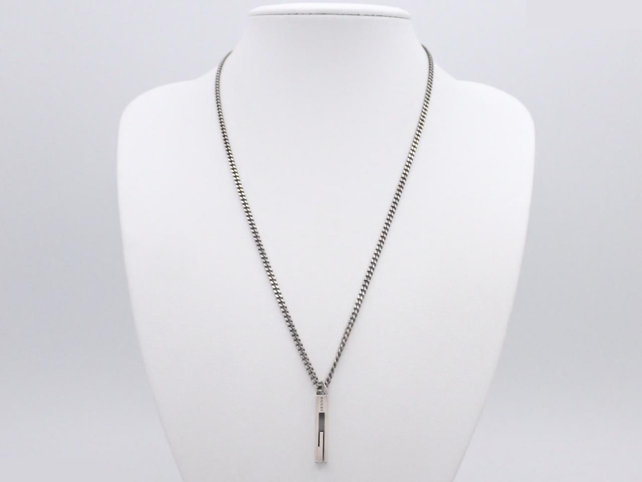 SV925 Cutout G Necklace, 15.1g, Chain approx. 48cm — view 3