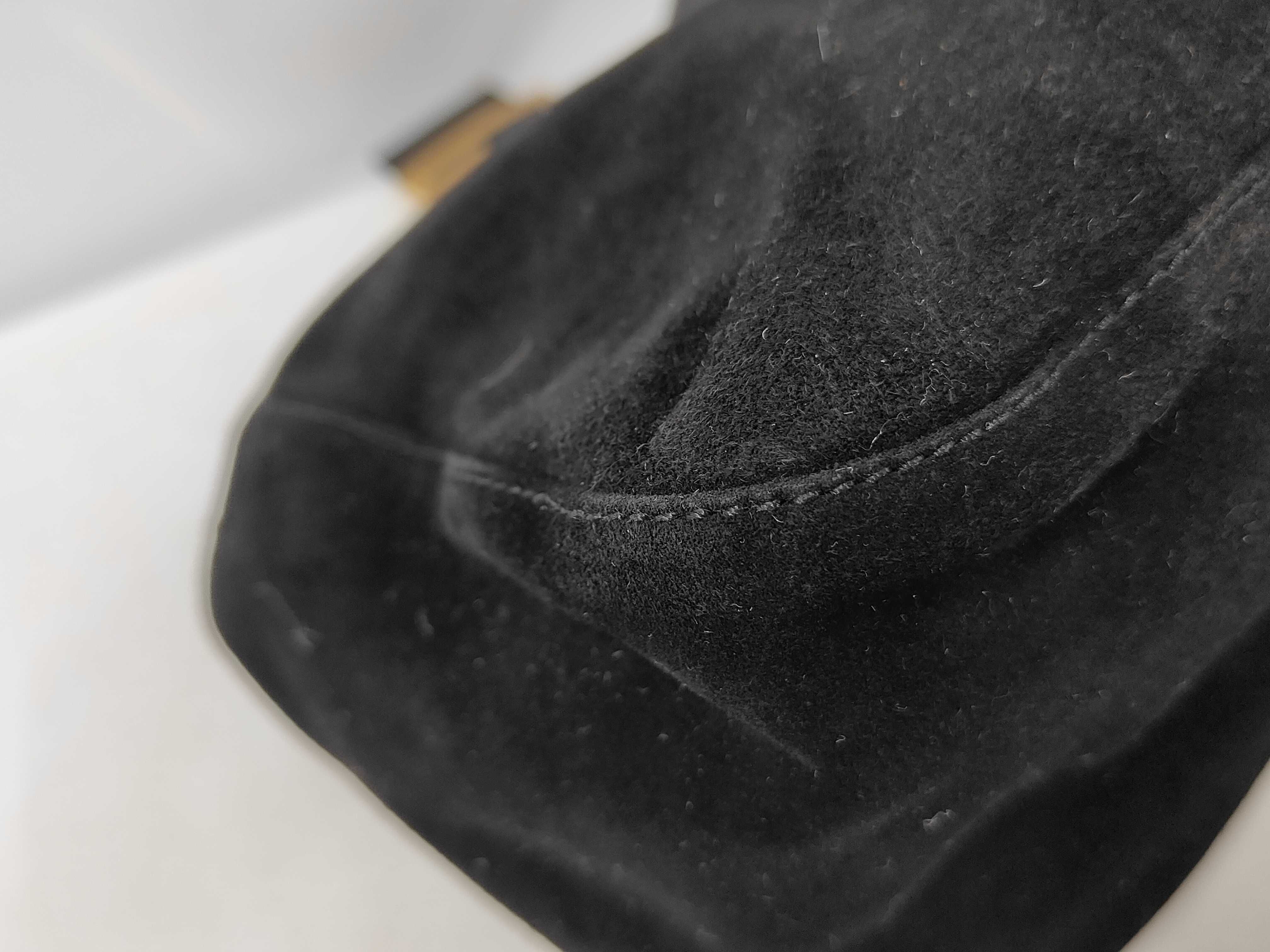 Mamma One-Shoulder Suede Black Shoulder Bag — view 4