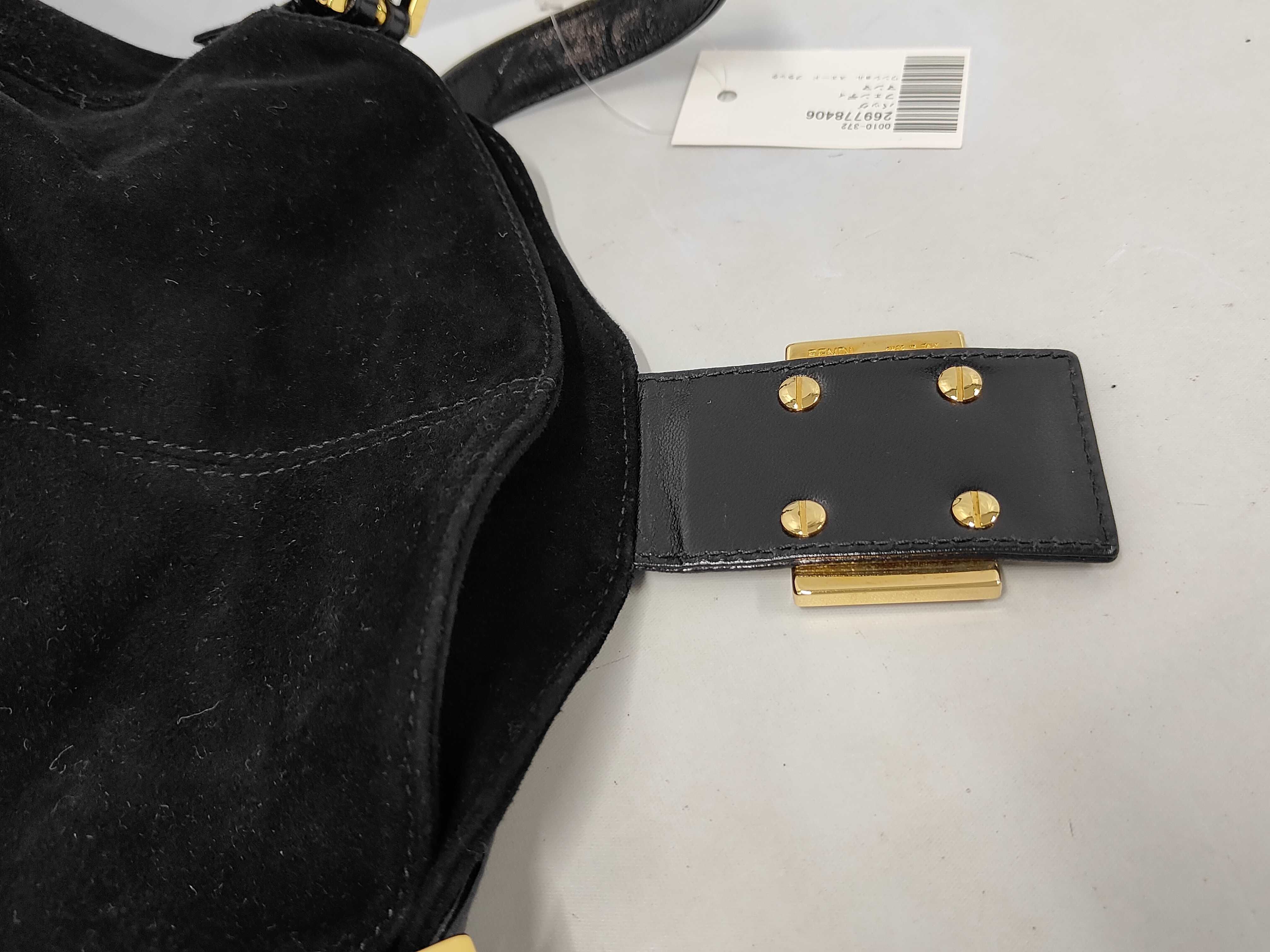 Mamma One-Shoulder Suede Black Shoulder Bag — view 8