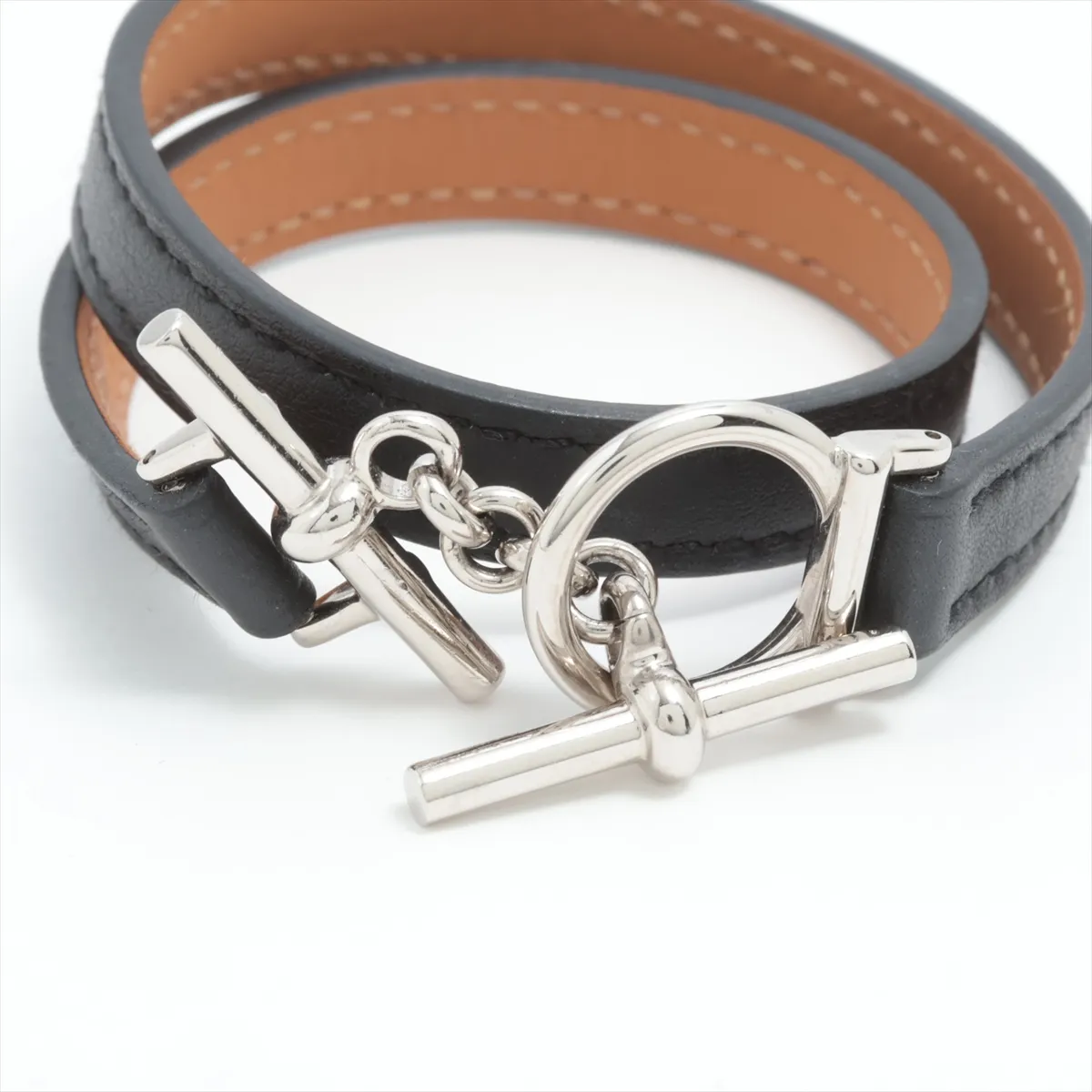 Croisière Double Tour K stamp: 2025 Bracelet T2 Leather Black — view 3