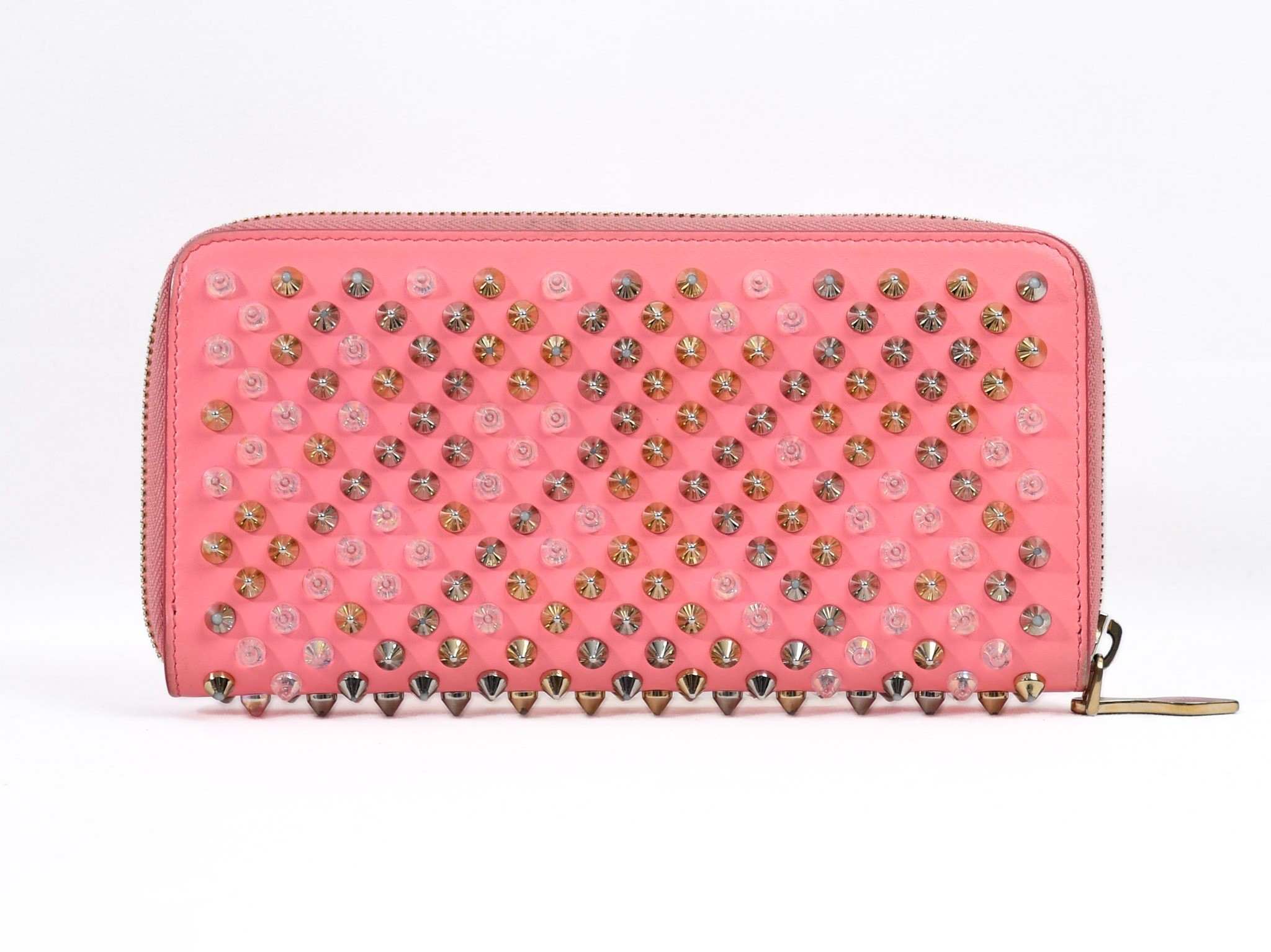 Panettone Round Zip Wallet, Pink — view 2