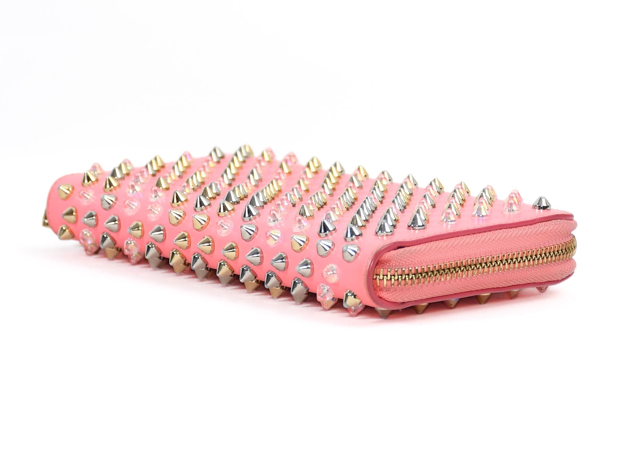 Panettone Round Zip Wallet, Pink — view 3
