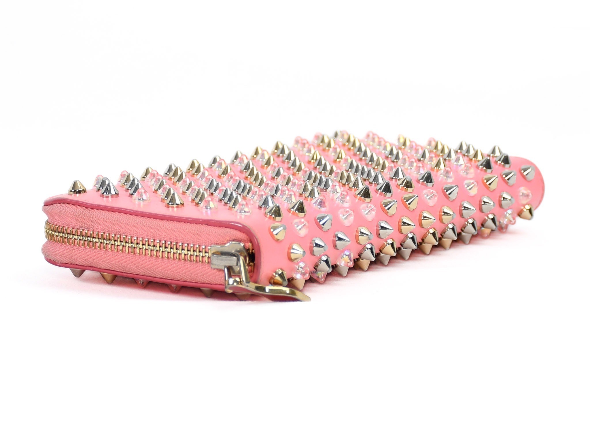 Panettone Round Zip Wallet, Pink — view 4