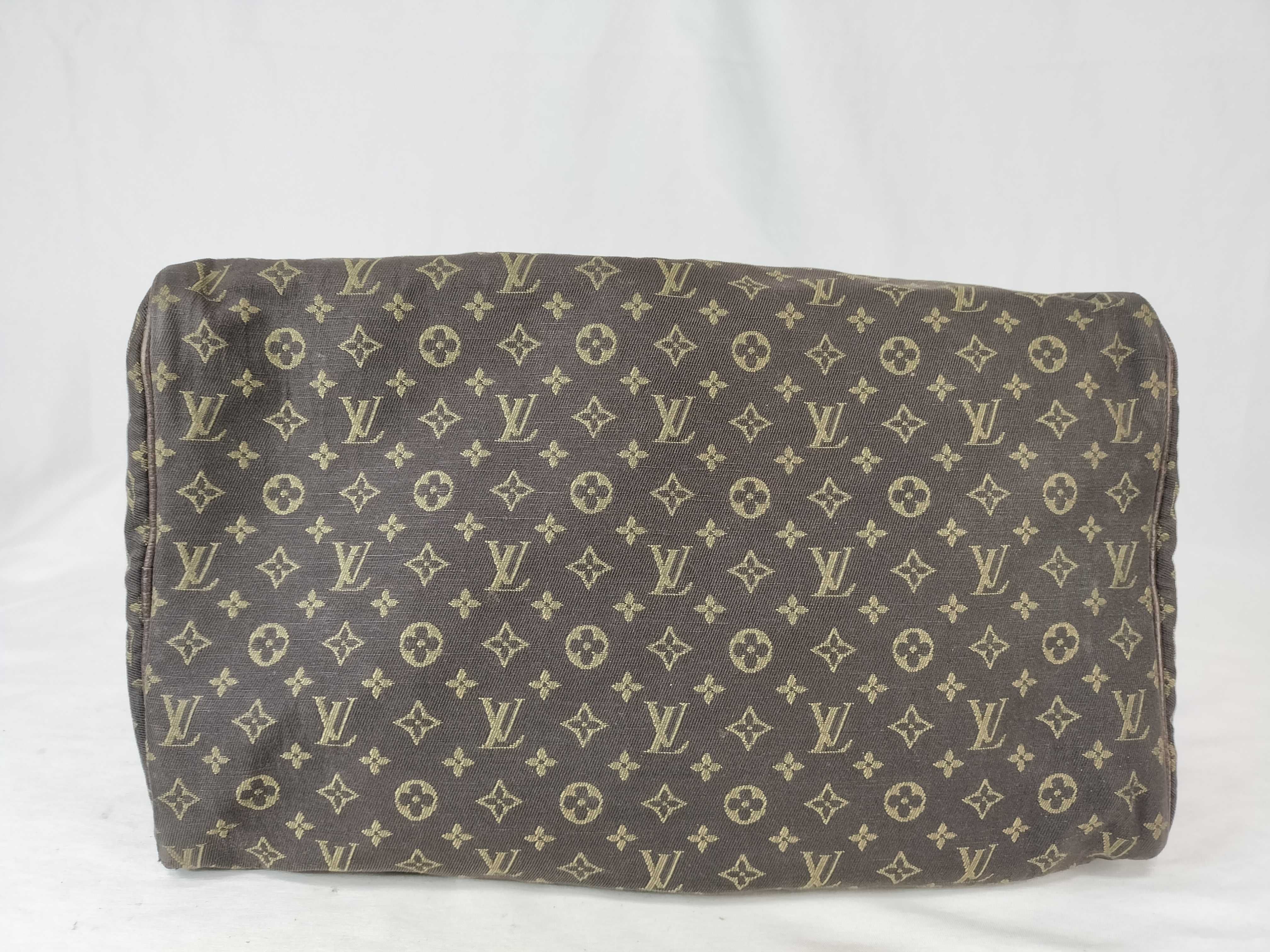 PH- Brown Mini Lin Speedy Canvas Hand Bag 30cm Handbag — view 8