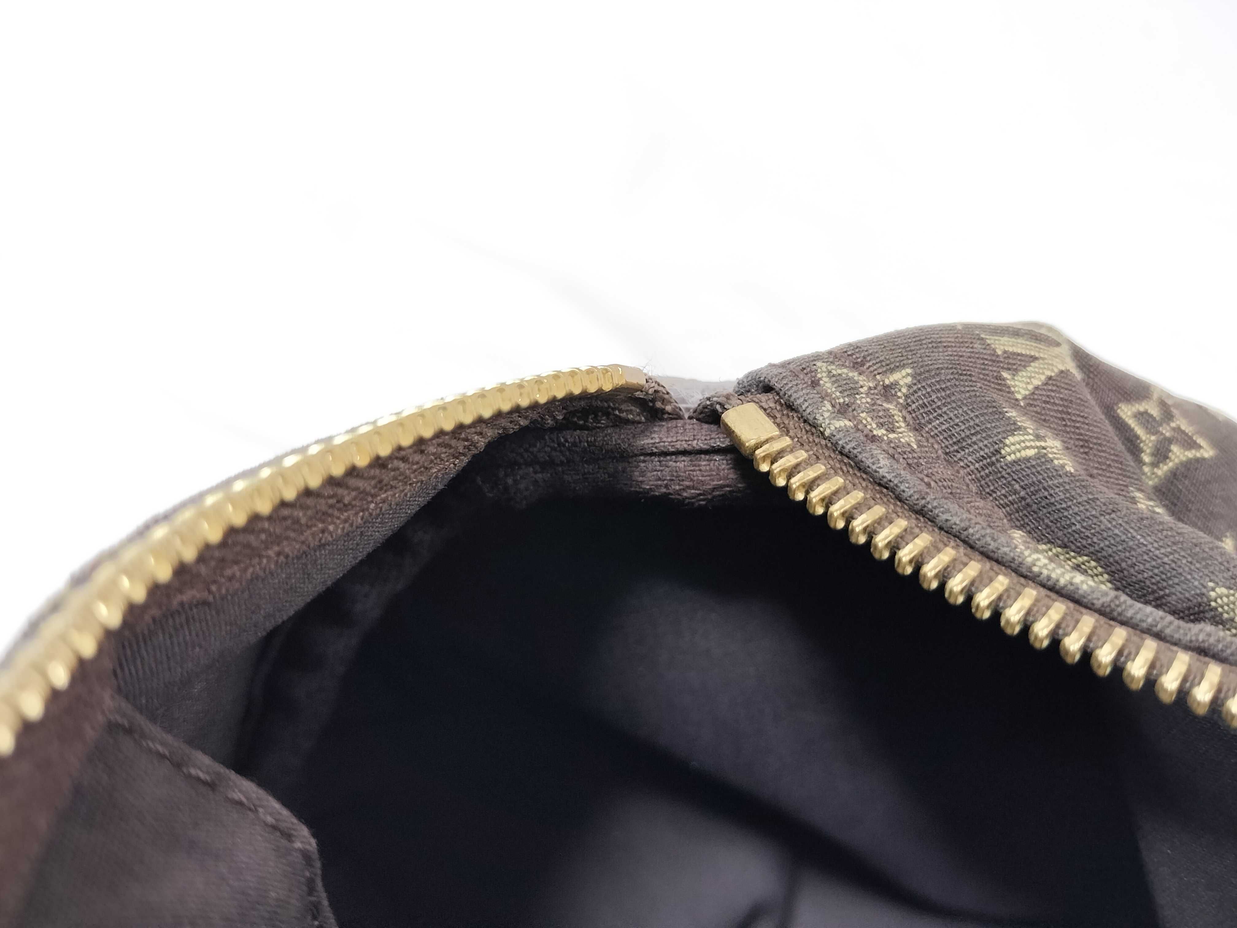 PH- Brown Mini Lin Speedy Canvas Hand Bag 30cm Handbag — view 9