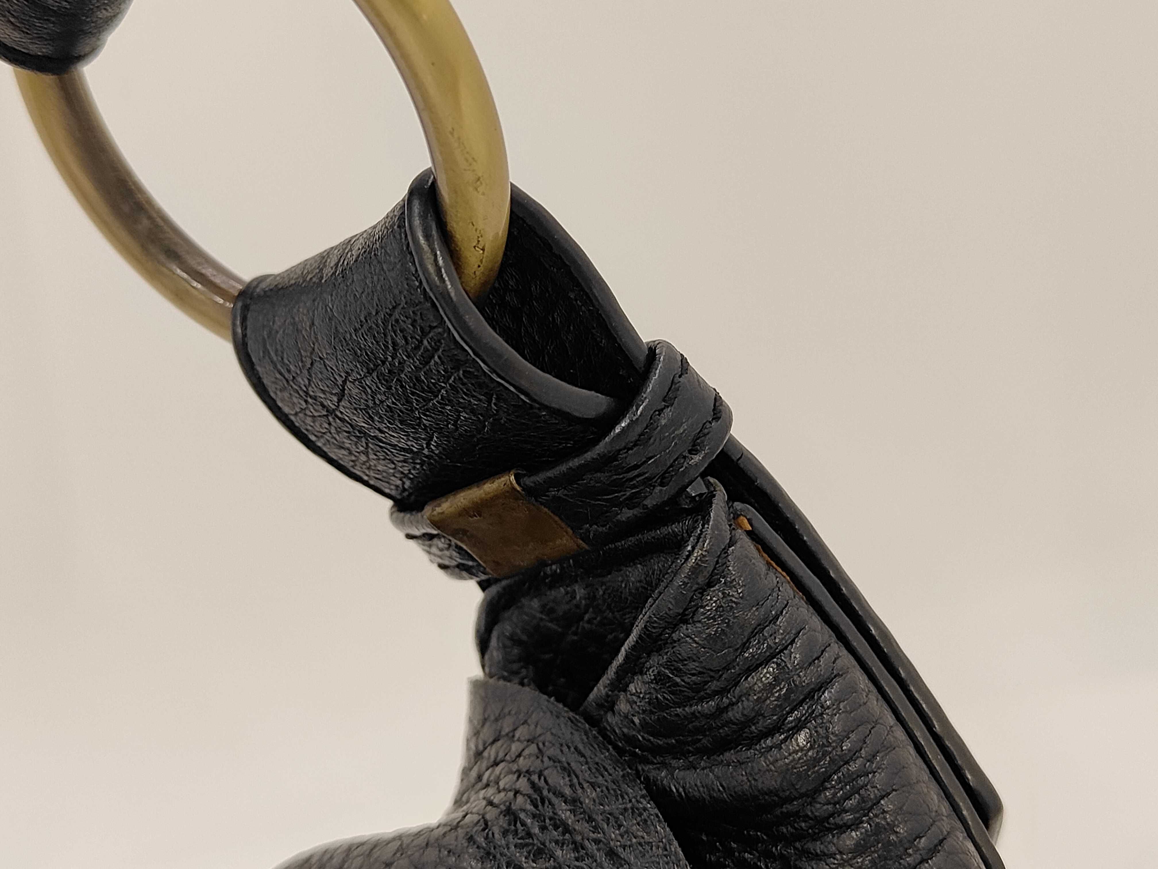 shoulder bag, leather, black. — view 3