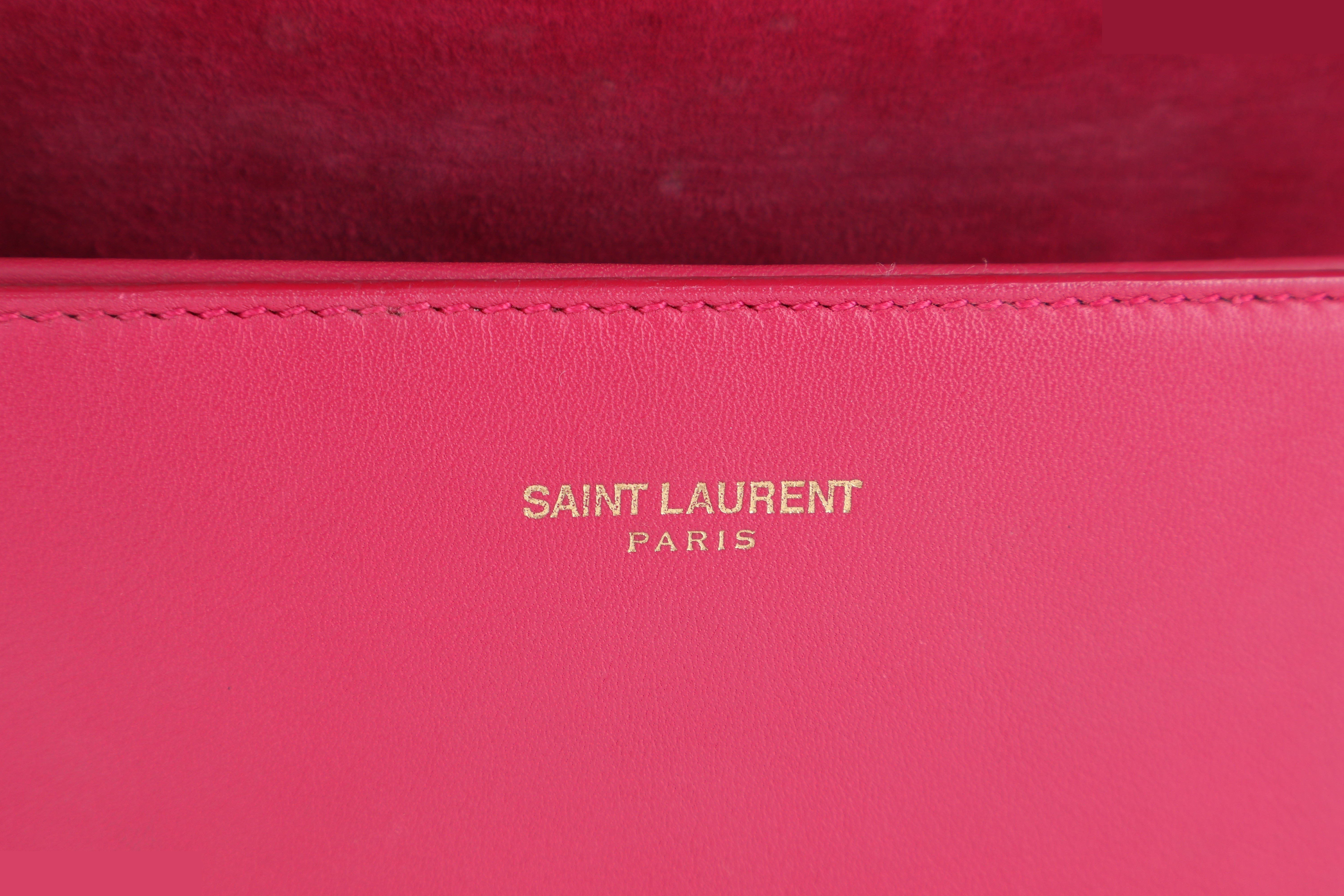 Y LINE PINK SHOULDER BAG CALFSKIN GHW — view 5