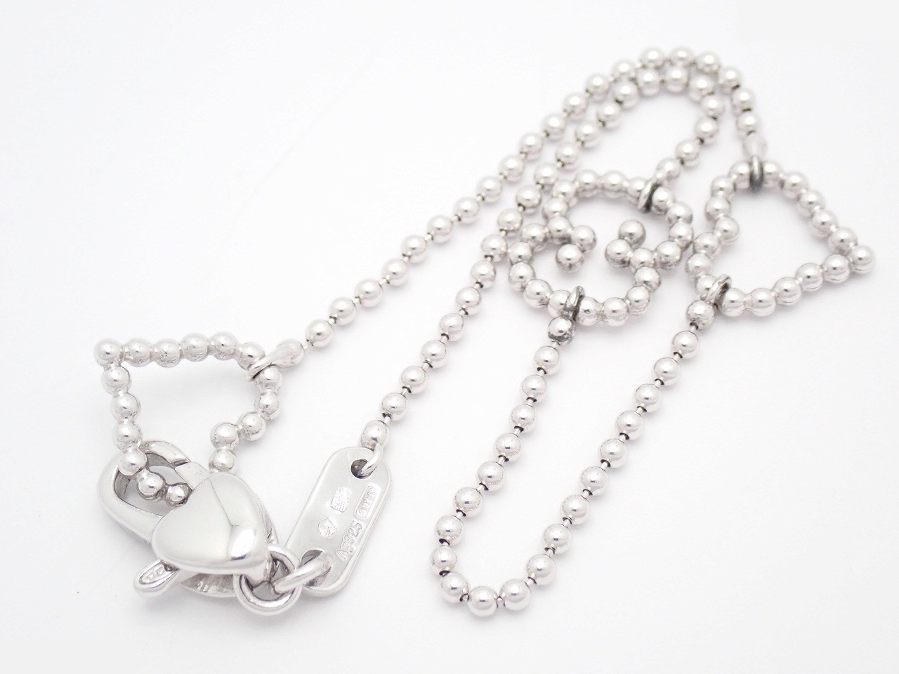 Interlocking G Heart Ball Chain Bracelet — view 2