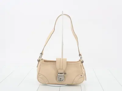 Leather one-shoulder bag