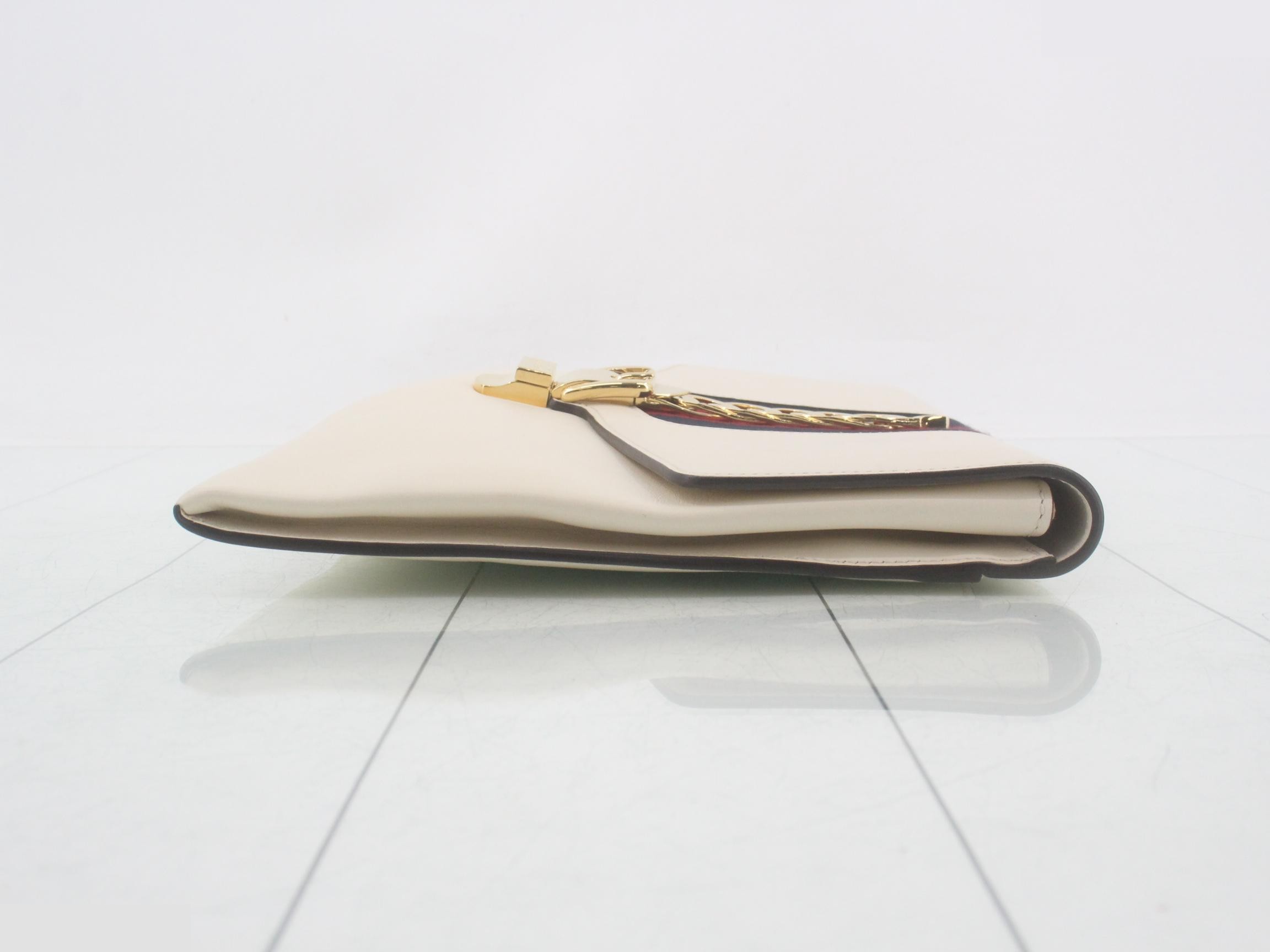 Sylvie Leather Clutch Bag — view 3