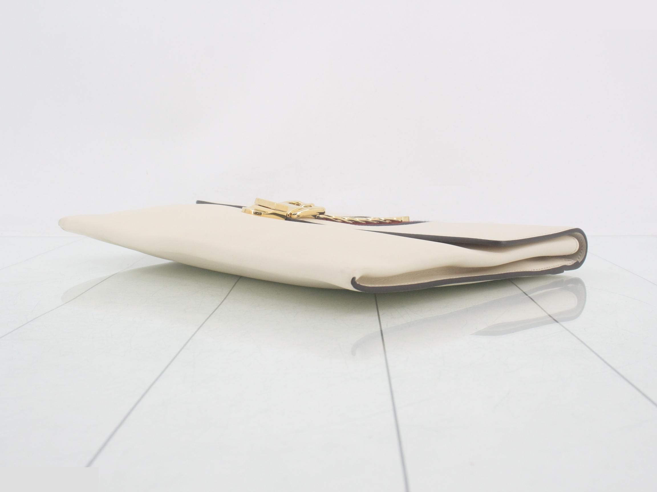 Sylvie Leather Clutch Bag — view 6
