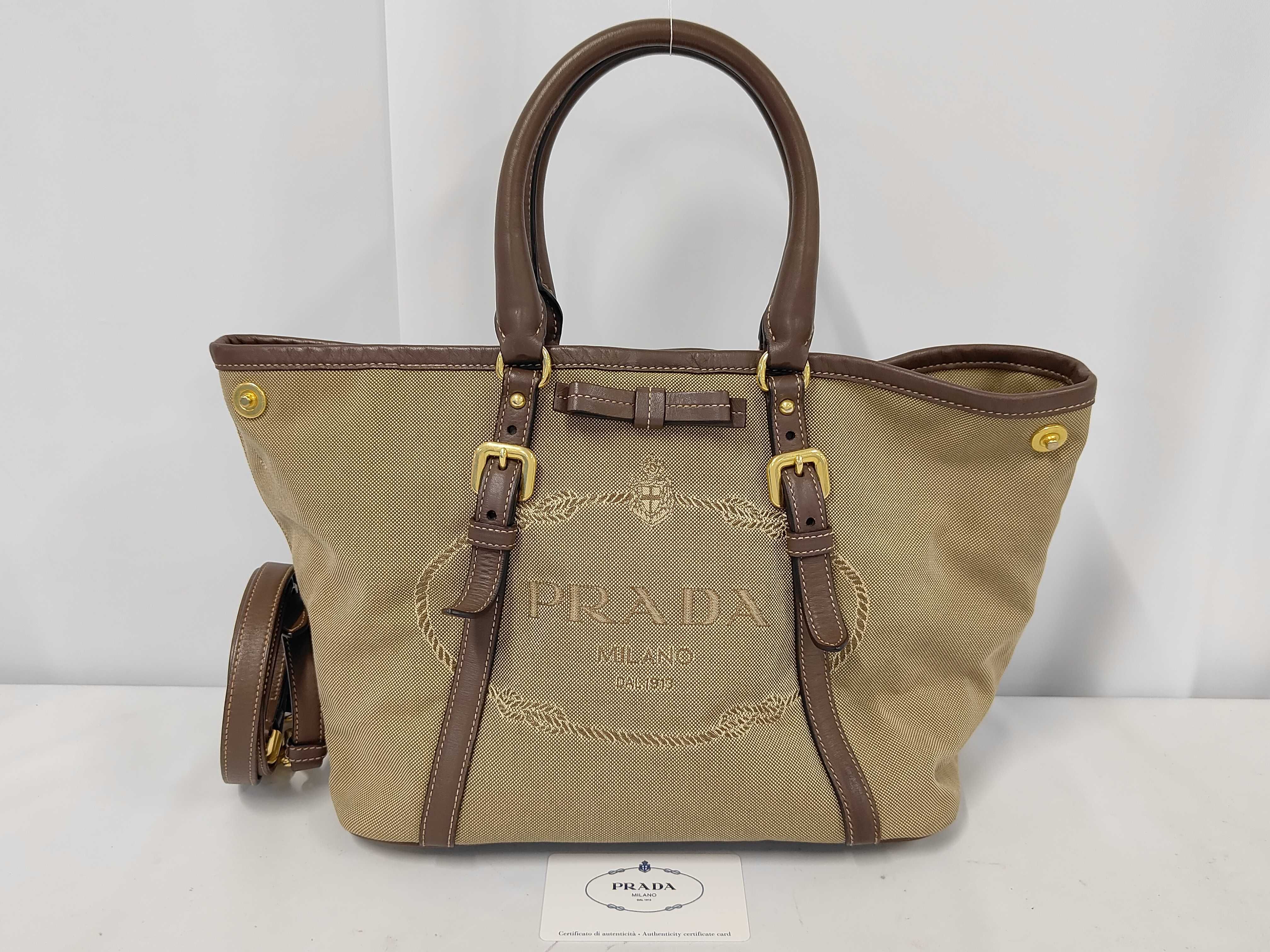 Jacquard Ribbon Tote Bag Handbag