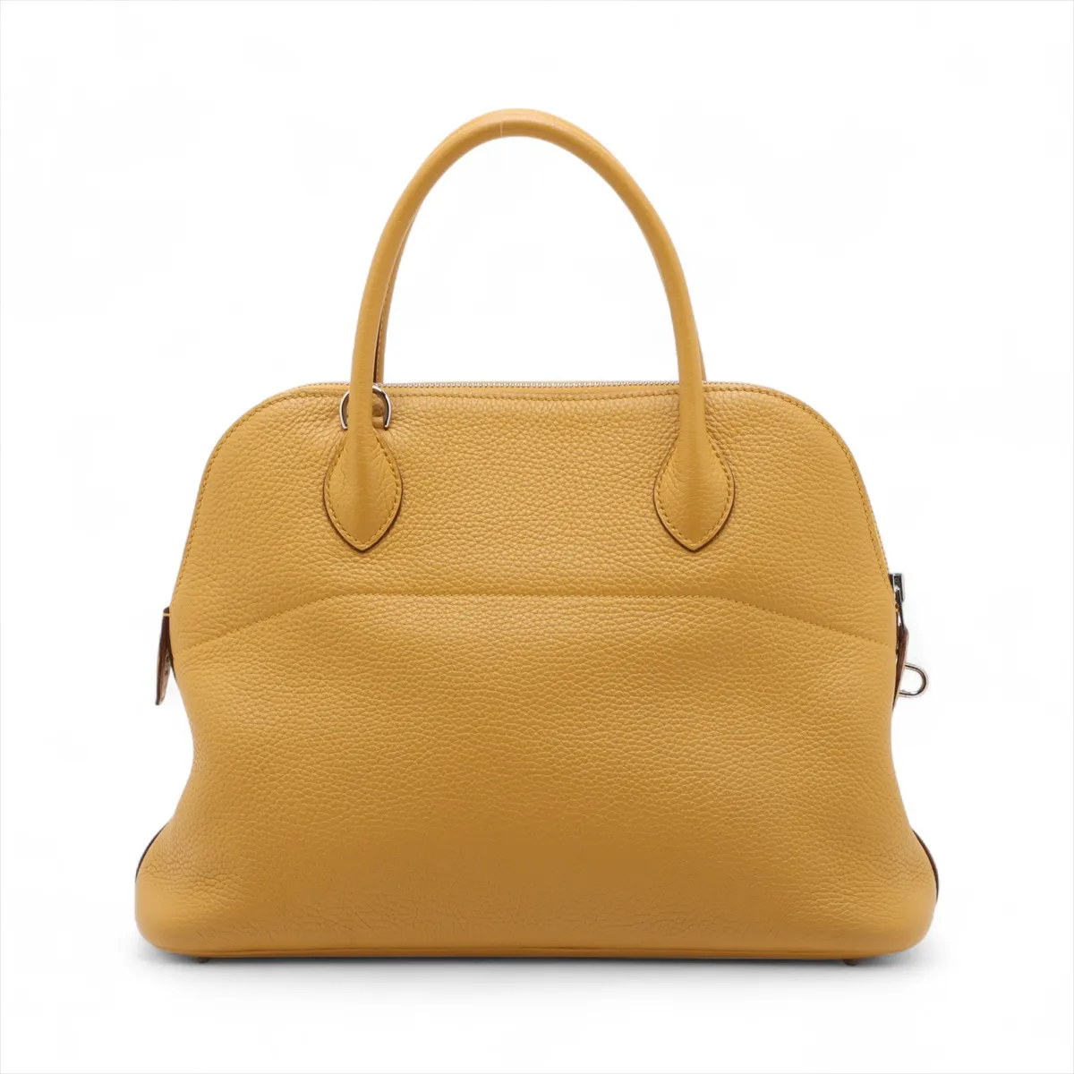 Hermès Bolide 31, Taurillon Clemence leather, Jaune Ambre, silver hardware, C: 2018 — view 2