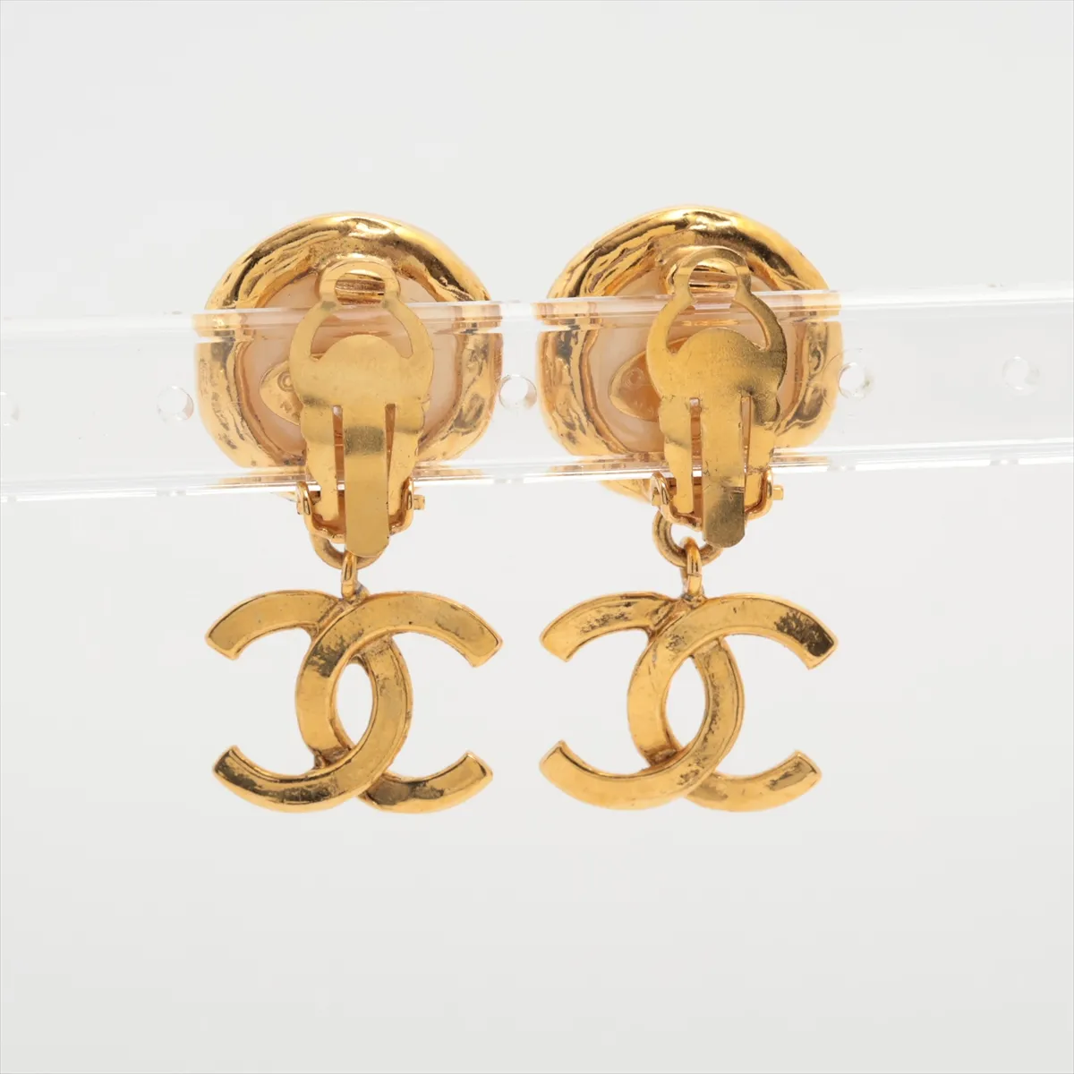 Cocomark 93A Earrings (for both ears) GP x Fake Pearl Gold — view 2