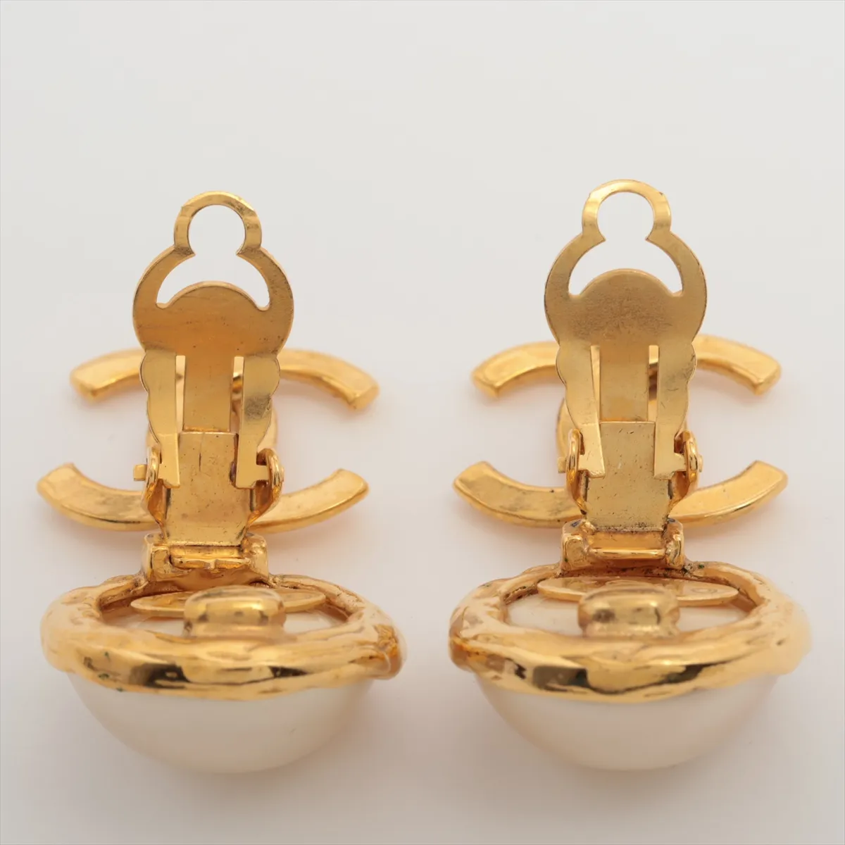 Cocomark 93A Earrings (for both ears) GP x Fake Pearl Gold — view 4