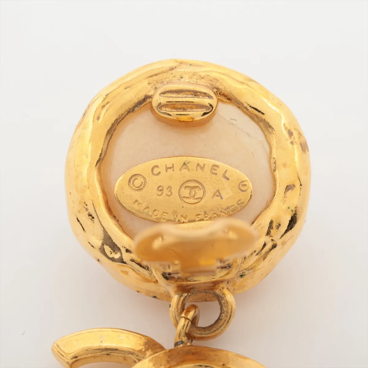 Cocomark 93A Earrings (for both ears) GP x Fake Pearl Gold — view 5
